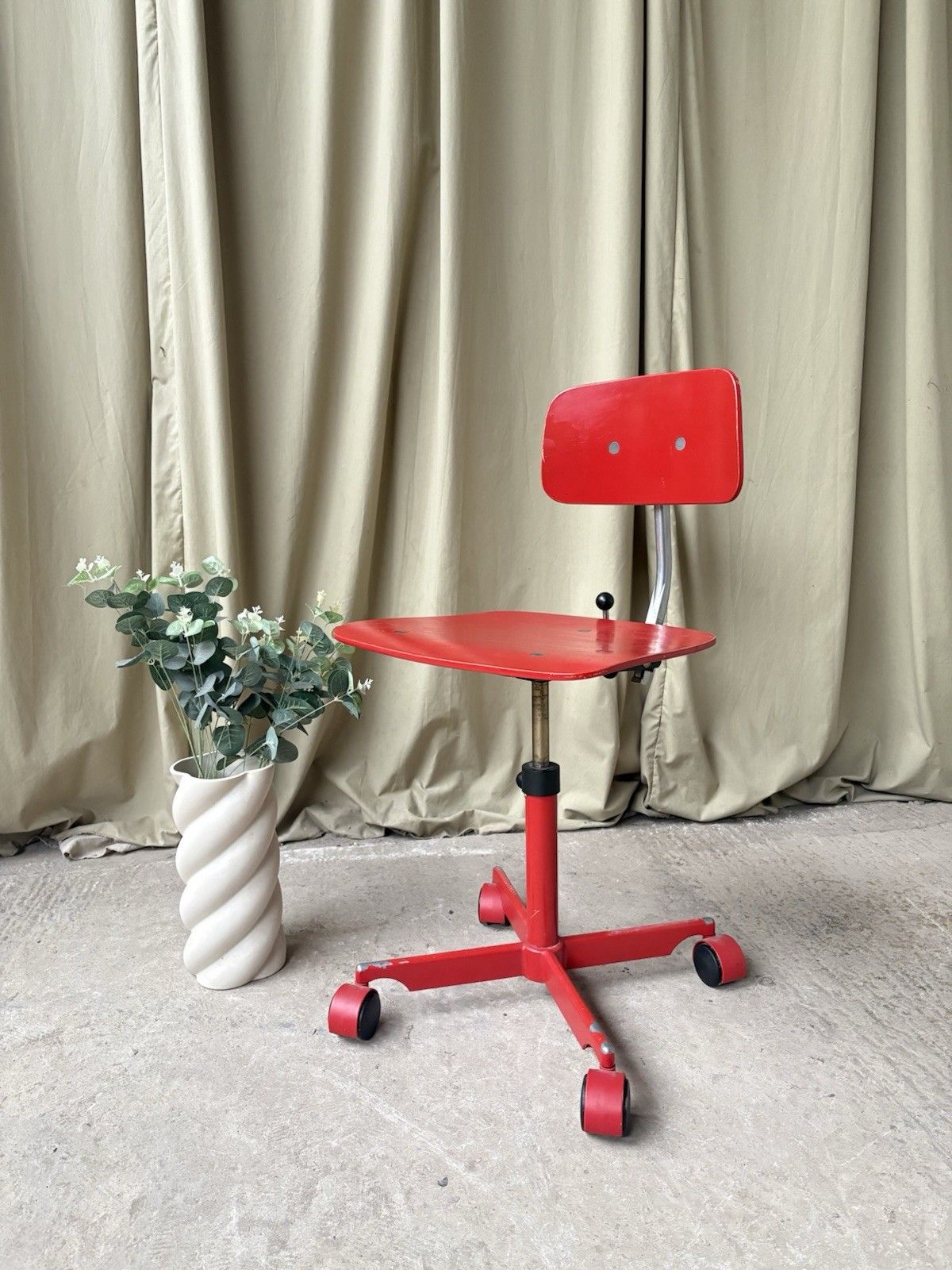 Vtg Mid Century Danish Jorgen Rasmussen Kevi Modernist Desk Task Chair 1182