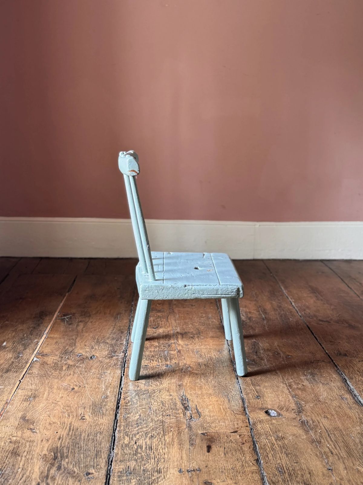 19th Century Painted Irish Country Antrim Hedge Chair photo Furniture