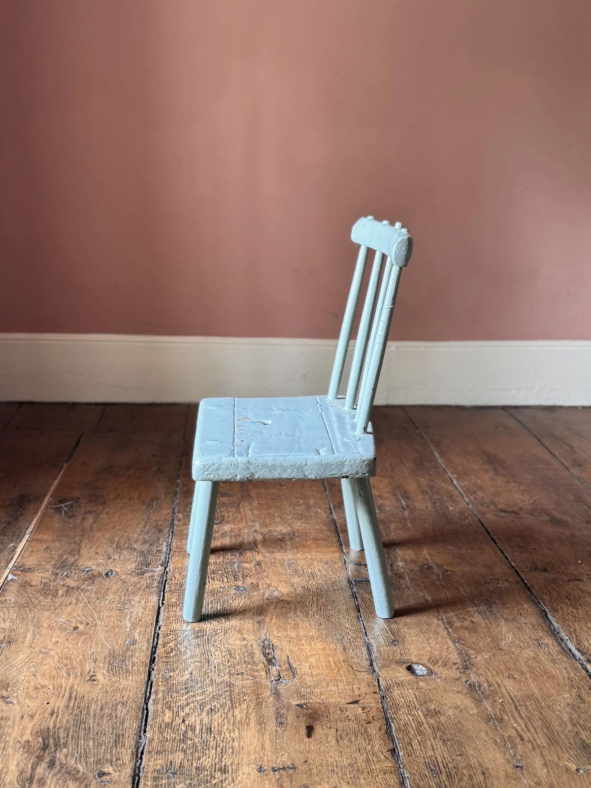 19th Century Painted Irish Country Antrim Hedge Chair photo vintage