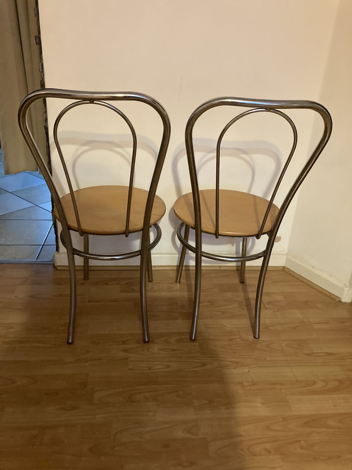 Teknik Bistro Deluxe Wooden Chair   Brown, Set Of 2 photo Furniture