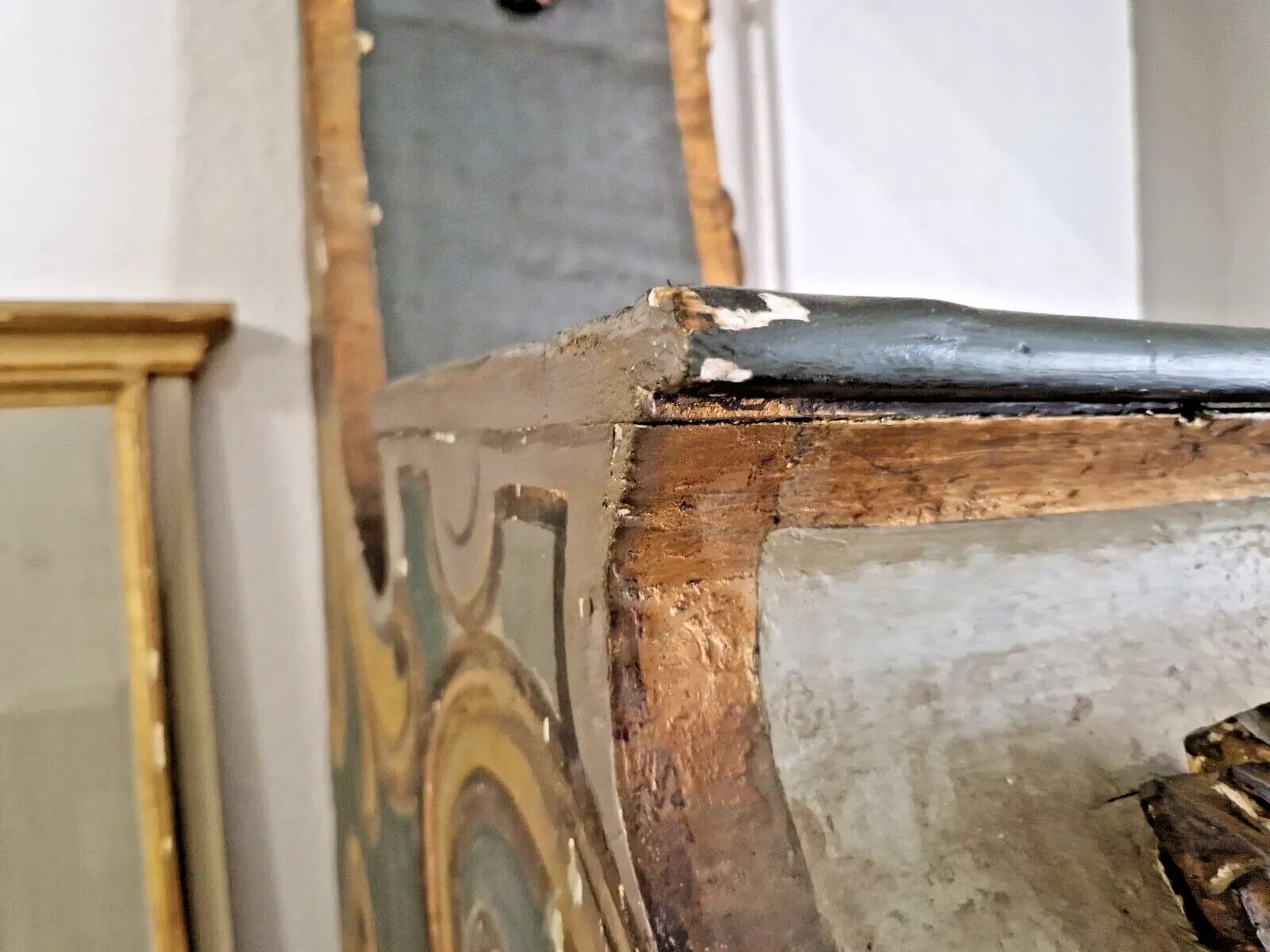 Pair Of 18th Century Giltwood Corbels Antique Italian Rococo Carved Wood Shelves photo buy