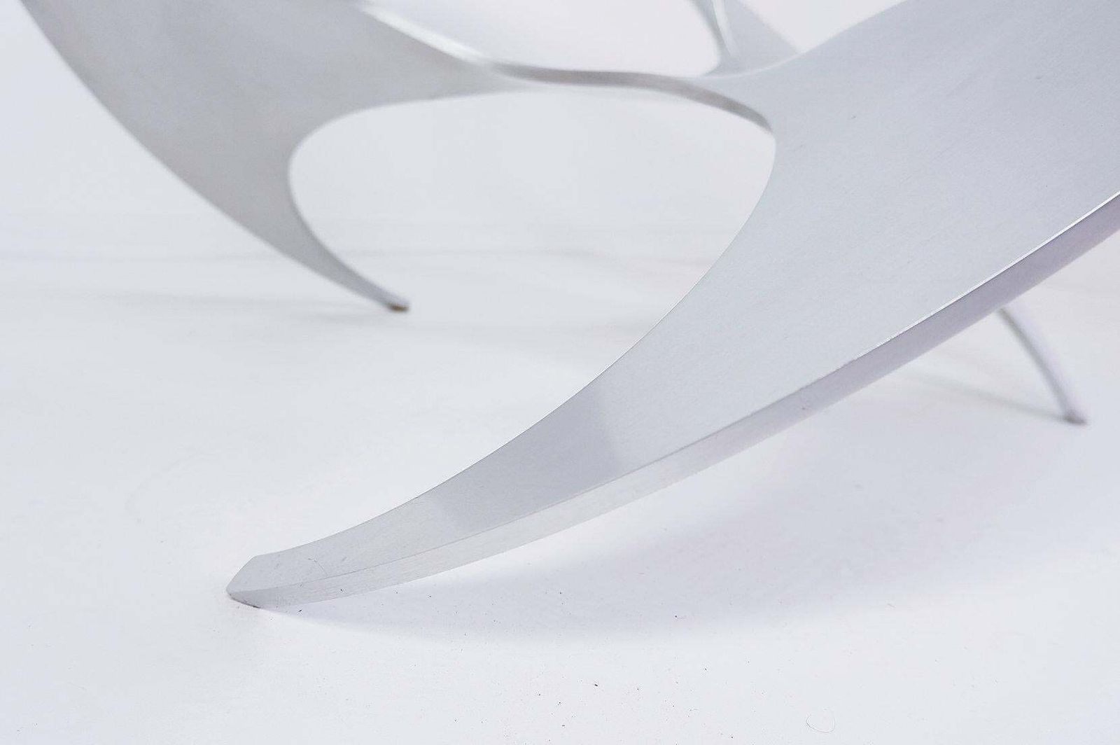 photo furniture Knut Hesterberg For Ronald Schmitt Aluminum "Propeller" Coffee Table   1960s