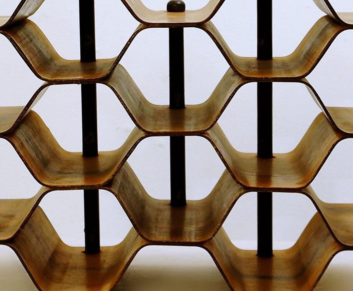 Torsten Johansson Wine Rack / Bottle Stand Produced By Ab Formträ, Sweden, 1950s photo 873.0