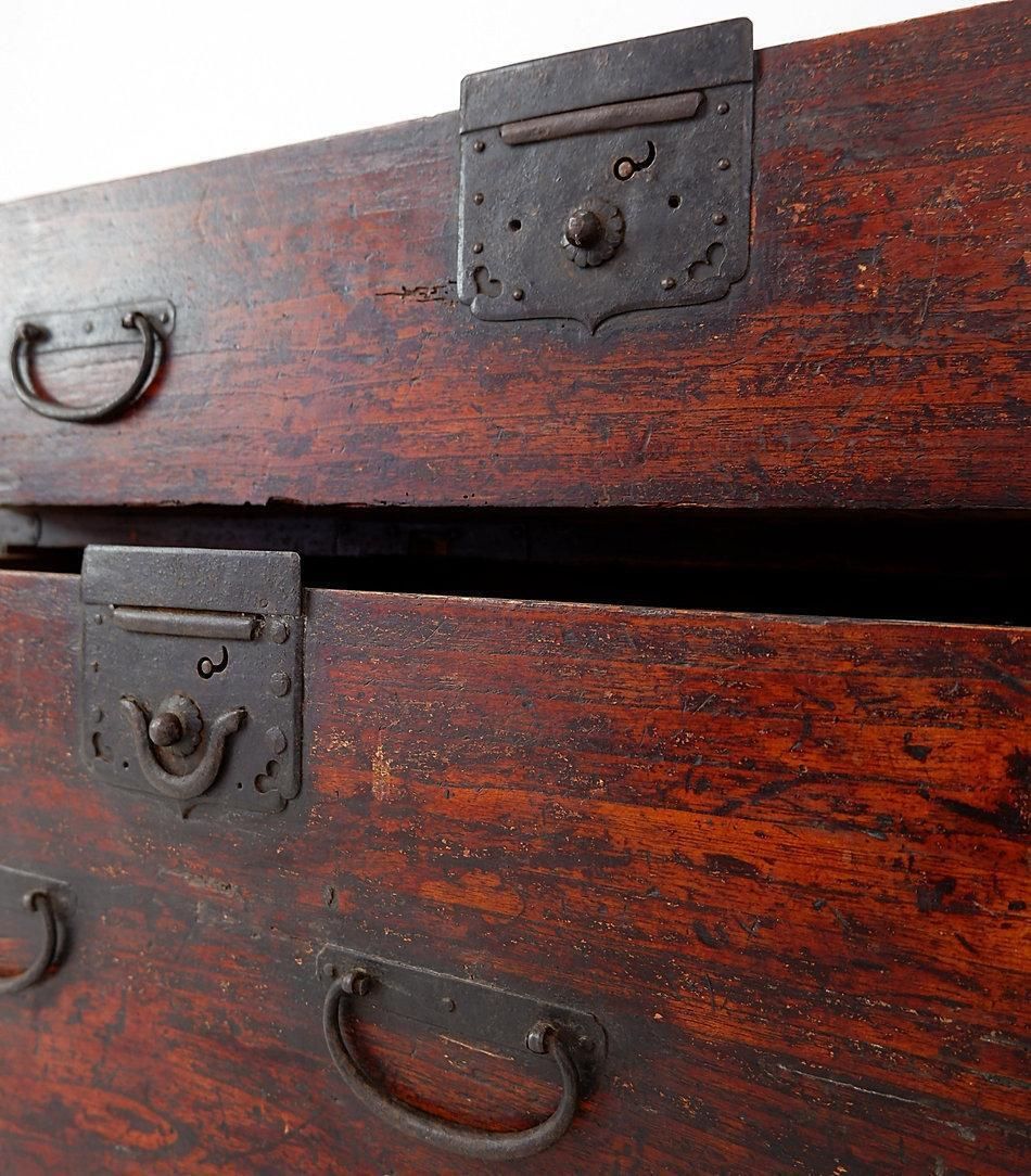 photo buy 19th Century Antique Japanese Todana Tansu Storage Cabinet