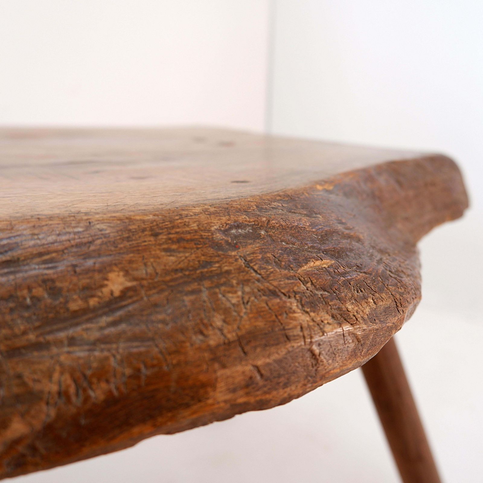 photo for sale Free Form Brutalist Coffee Table, Wood, Wabi Sabi Style, Circa 1960