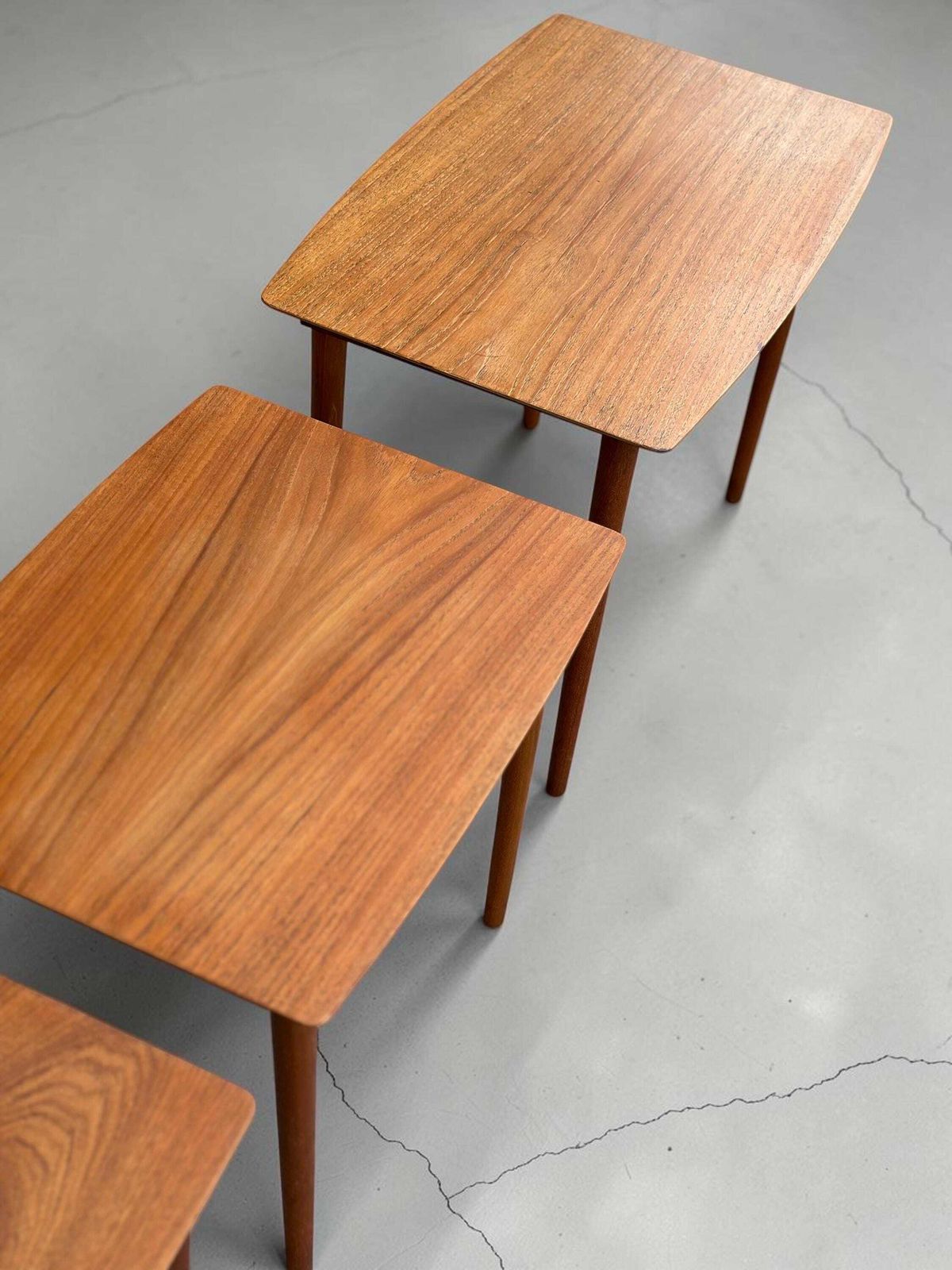 Teak Nest Of Tables, British, Heals C.1960s photo Furniture