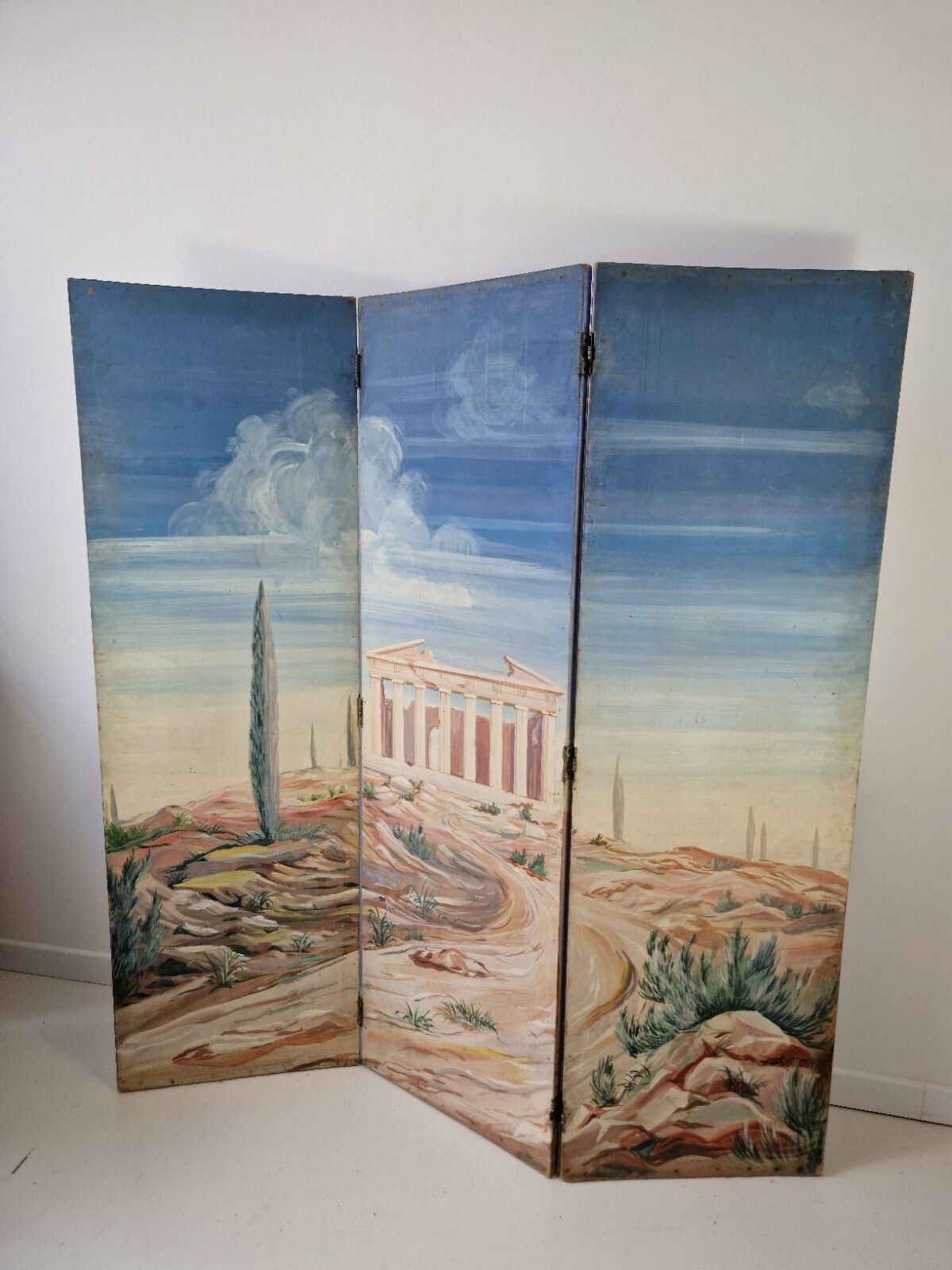 Mid Century Room Divider Screen French Paravent 1950s photo buy