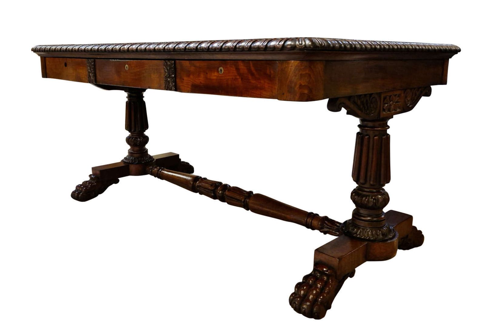 George IV Mahogany Partners Writing Table Attributed To The Manner Of Gillows, Circa 1825 photo Furniture