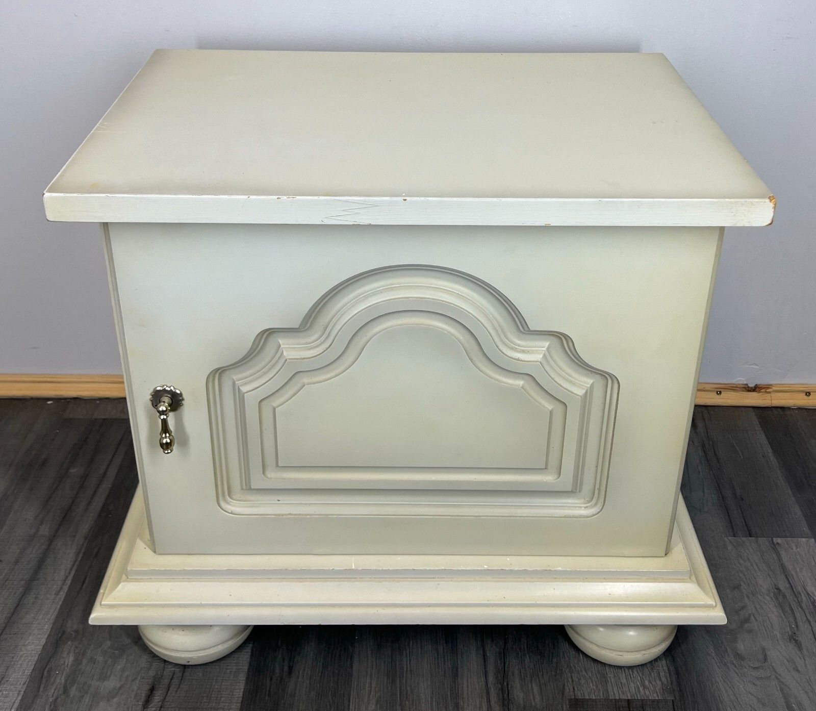 Pair Of Bedside Tables Antique French Shabby Chic Style Carved Cabinets Lot 2899 photo for sale