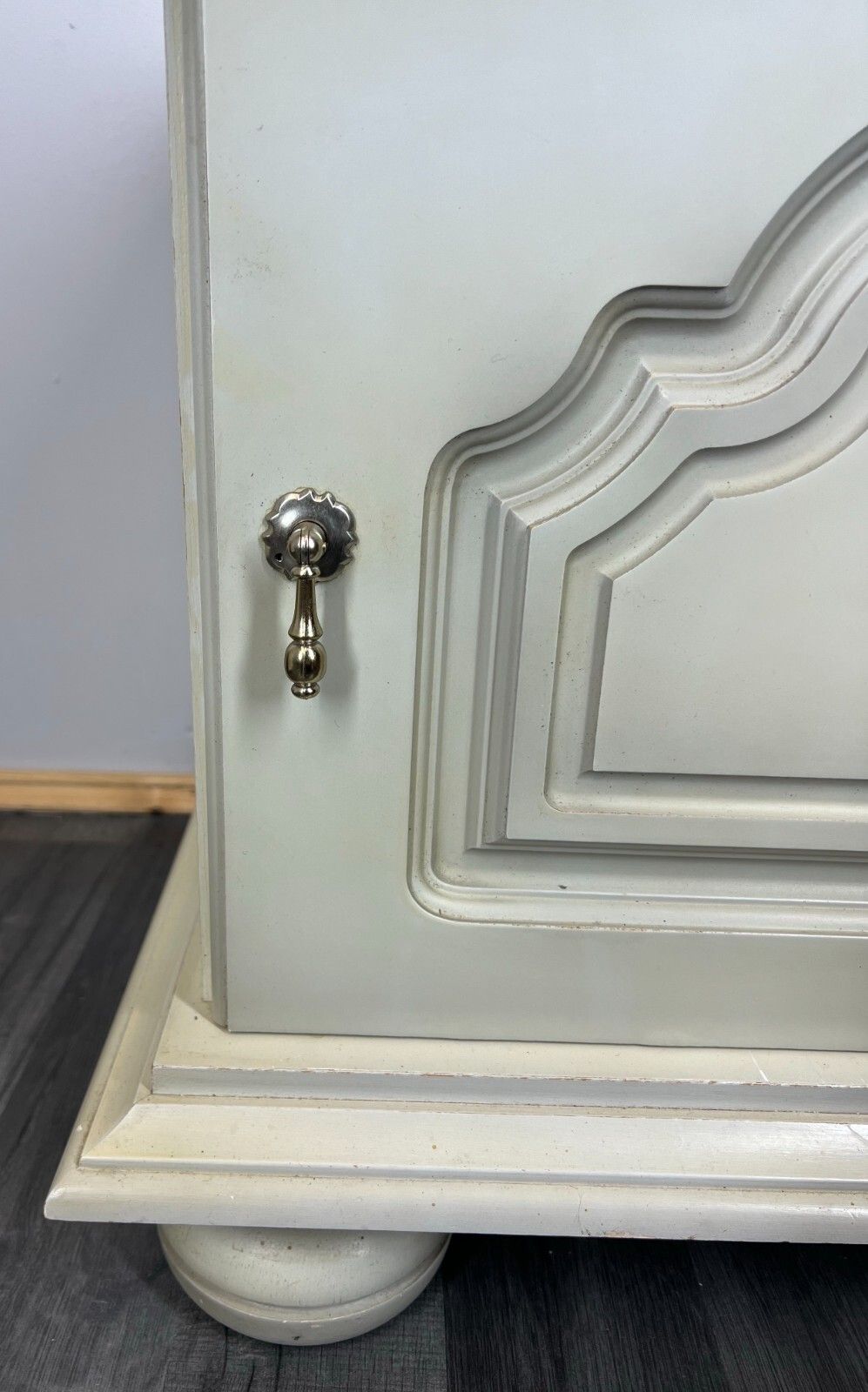 Pair Of Bedside Tables Antique French Shabby Chic Style Carved Cabinets Lot 2899 photo 149.0
