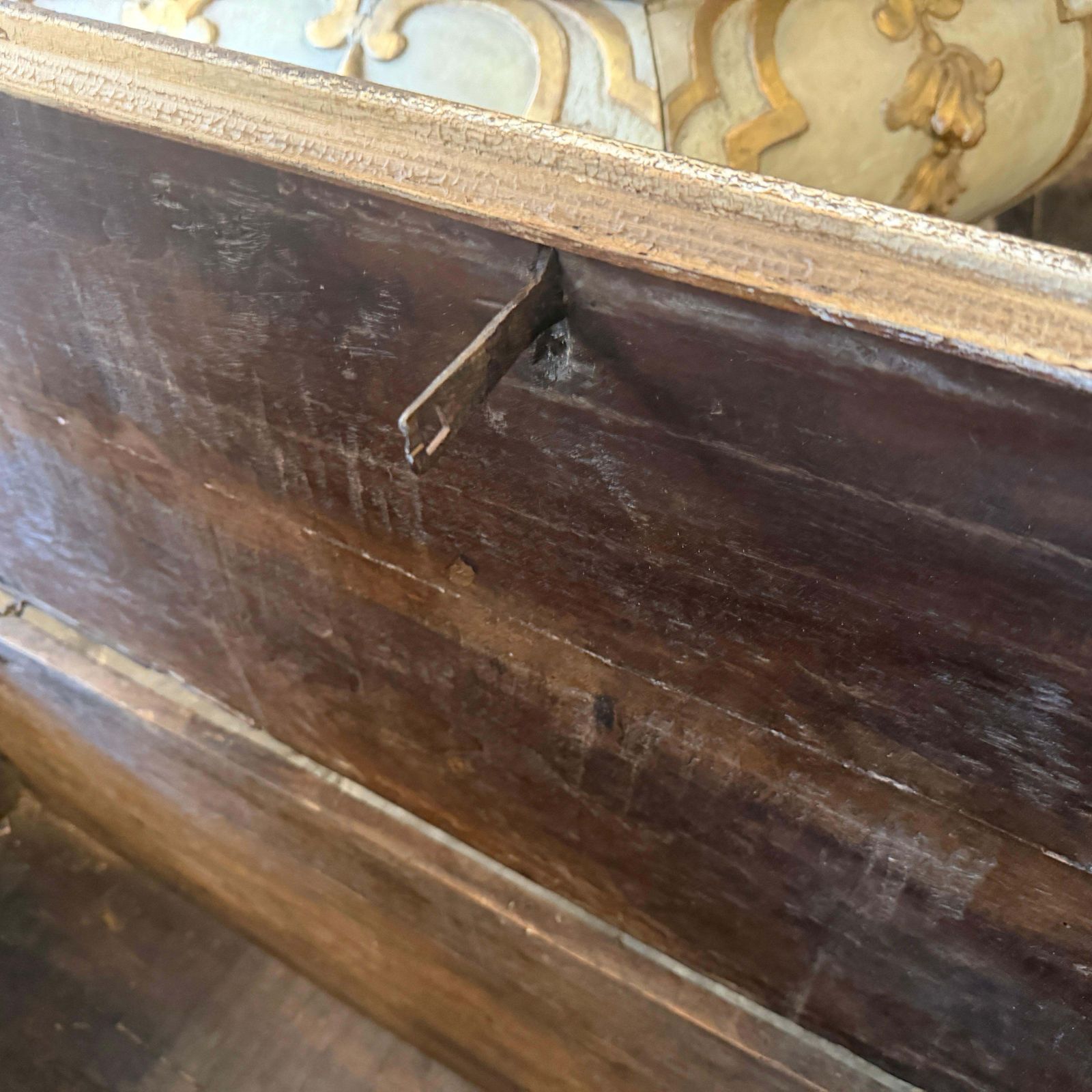 19th Century Neoclassical Revival Hand Painted Wood Italian Blanket Chest photo 2592.0