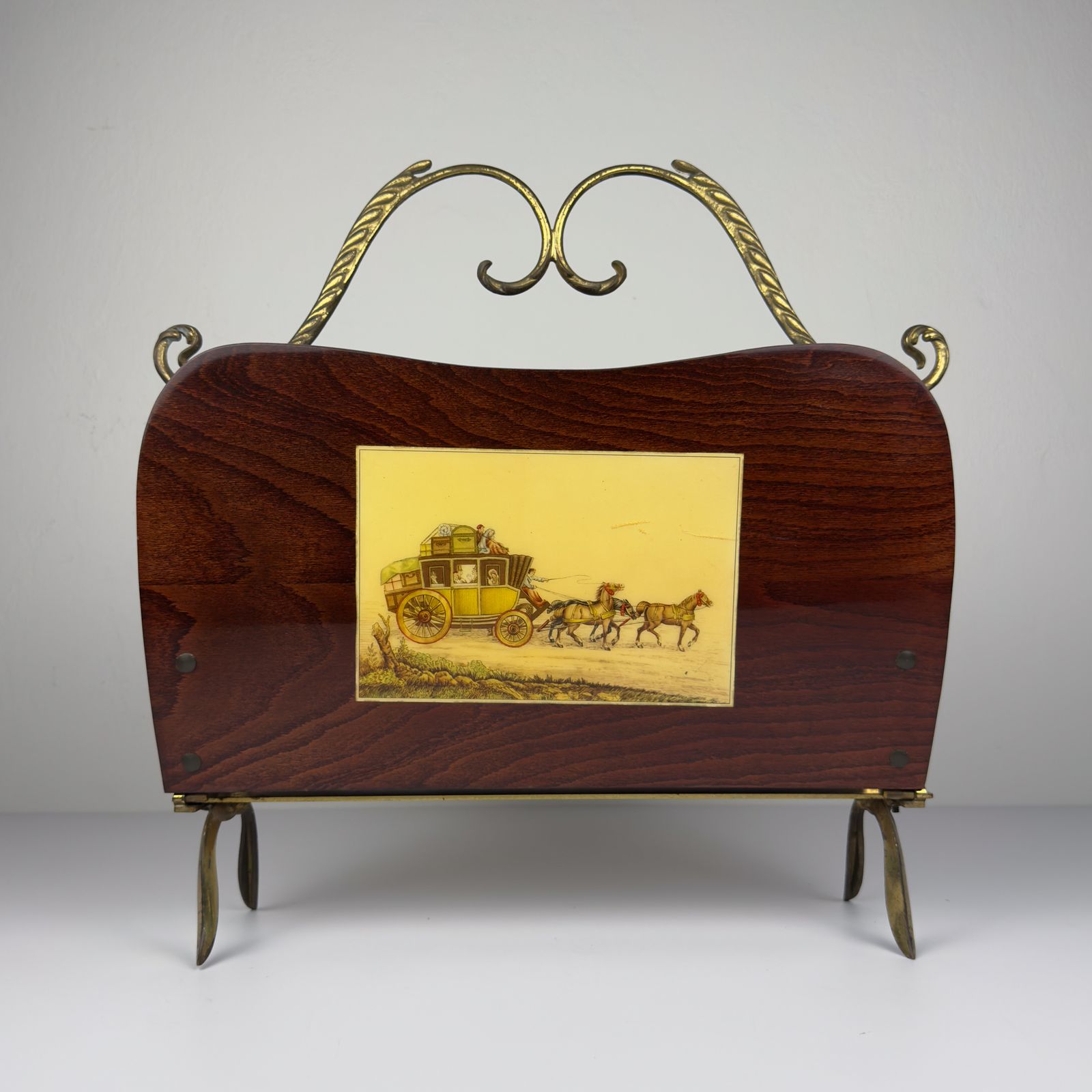 photo furniture Vintage Magazine Rack, Italy 1950s