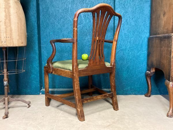 A Good Sound Antique Country House Elbow Chair photo Furniture