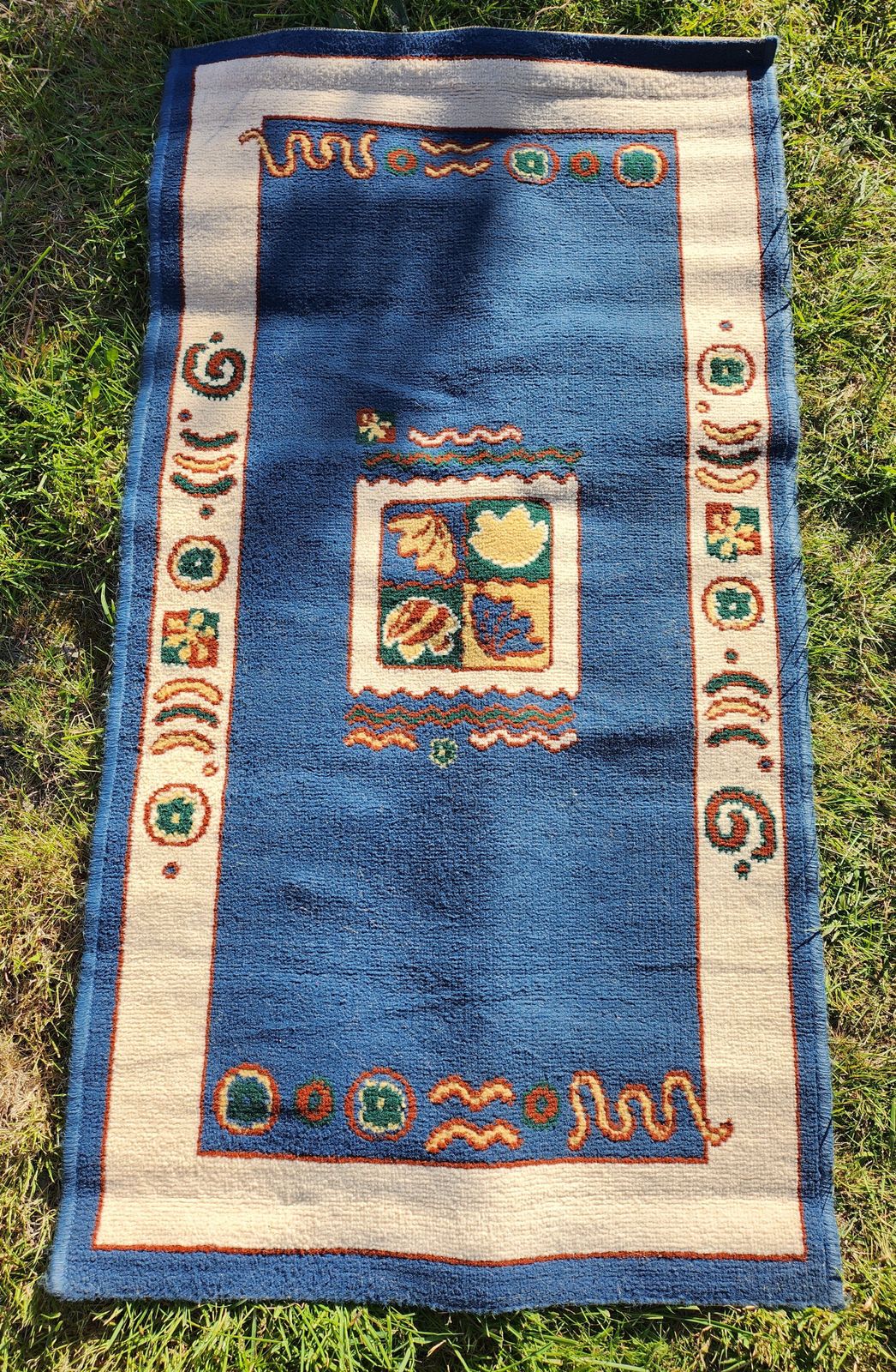Vintage 1990s Rug, Late 20th Century photo for sale