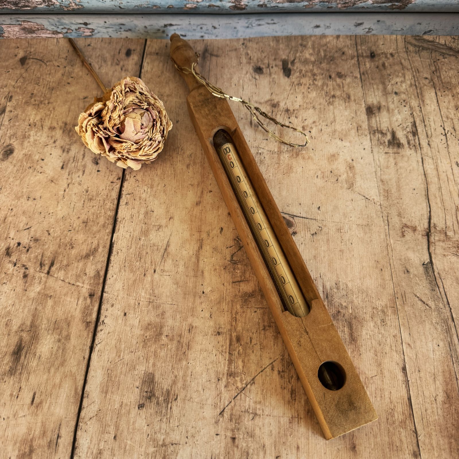 Belgique Vintage Stick Thermometer photo 50.0