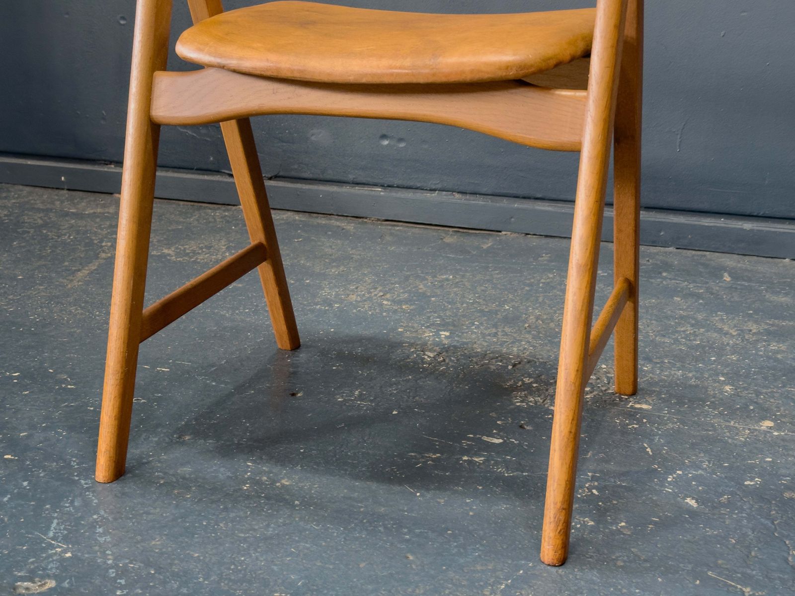 photo for sale Model 71 Teak And Leather Chair By Henning Kjærnulf