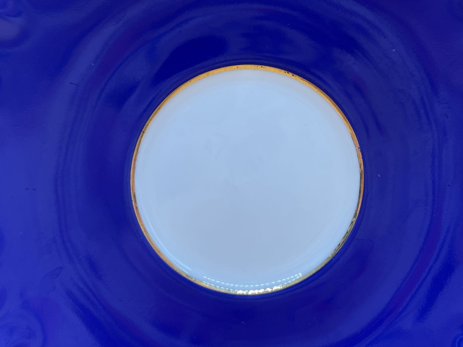 Aynsley China Orchard Gold Fruit Oban Shape Cobalt Blue And Gold Cabinet Tea Cup & Saucer Duo. photo 95.0