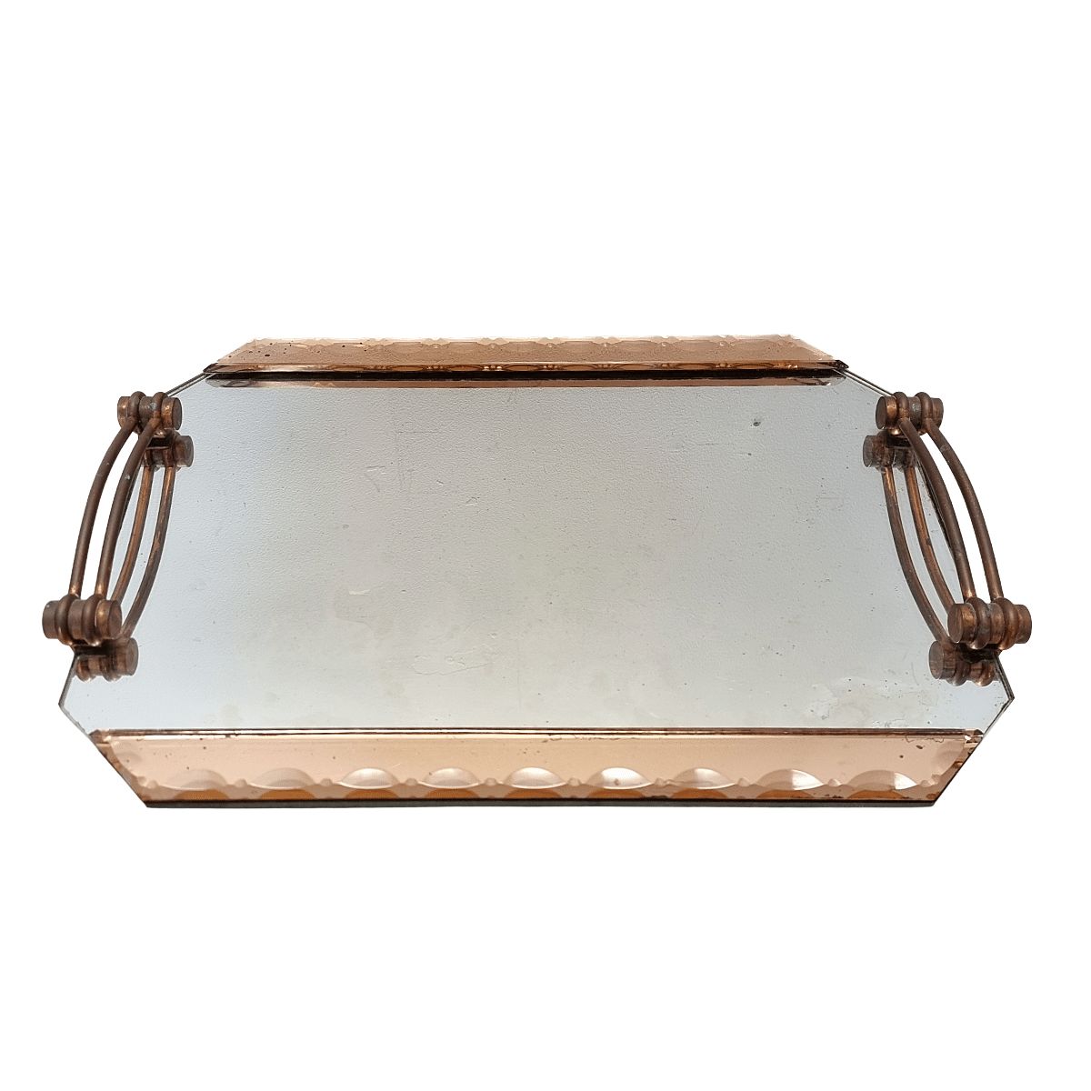 Plateau en verre Art déco français, années 1930/40 photo furniture