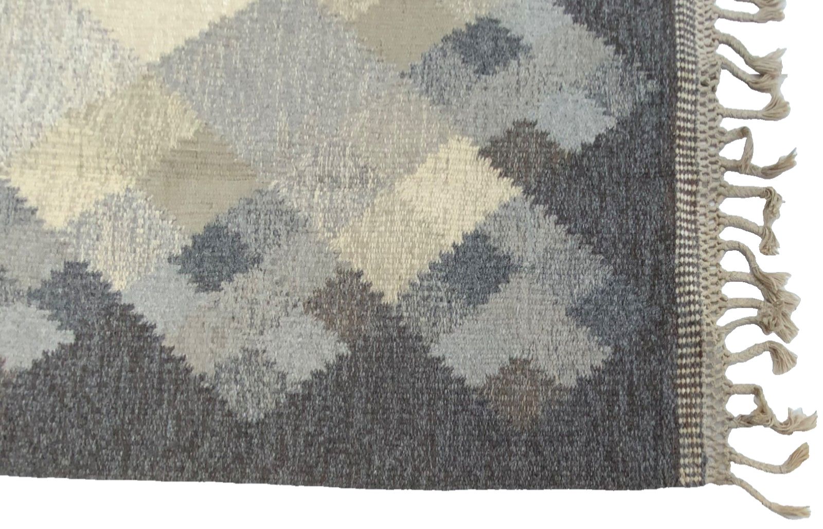 1450.0 Mid Century Swedish Kilim Röllakan Rug By Brita Svefors For Axeco Svenska 1960s photo