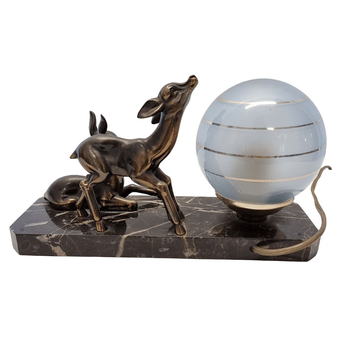 Lampe Art déco française aux Bambis, années 1930-1940 photo buy