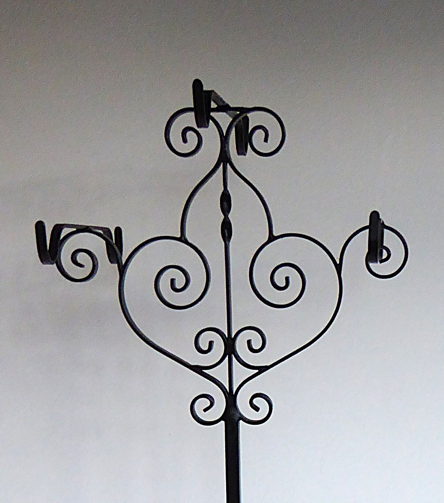 Cat Iron Free Standing Bird Feeder photo for sale