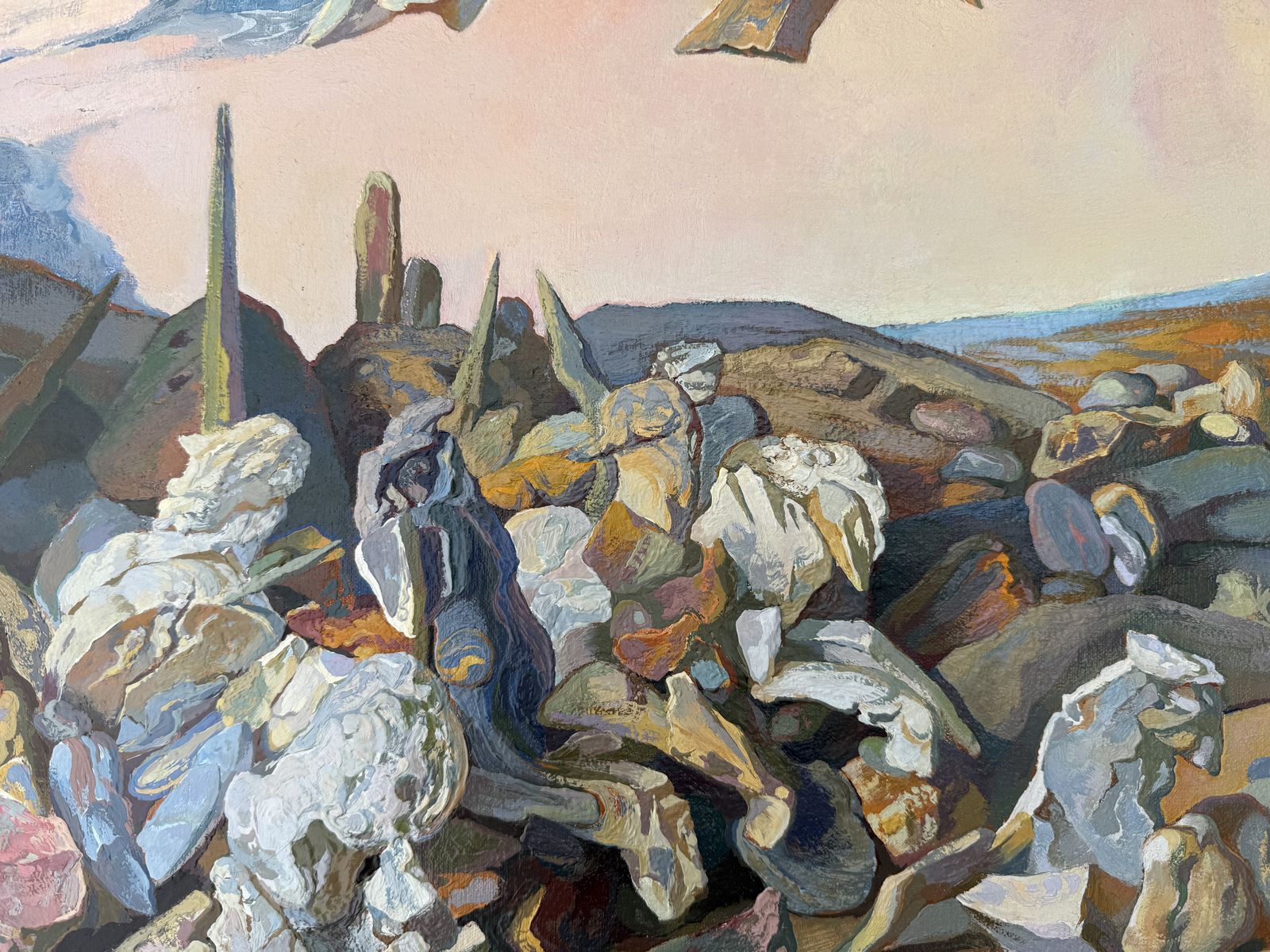 Antoni Pitxot Surrealistische Minerale Landschap Spaans Catalaans Olieverf op Doek 1985 – Dalí-kring photo buy