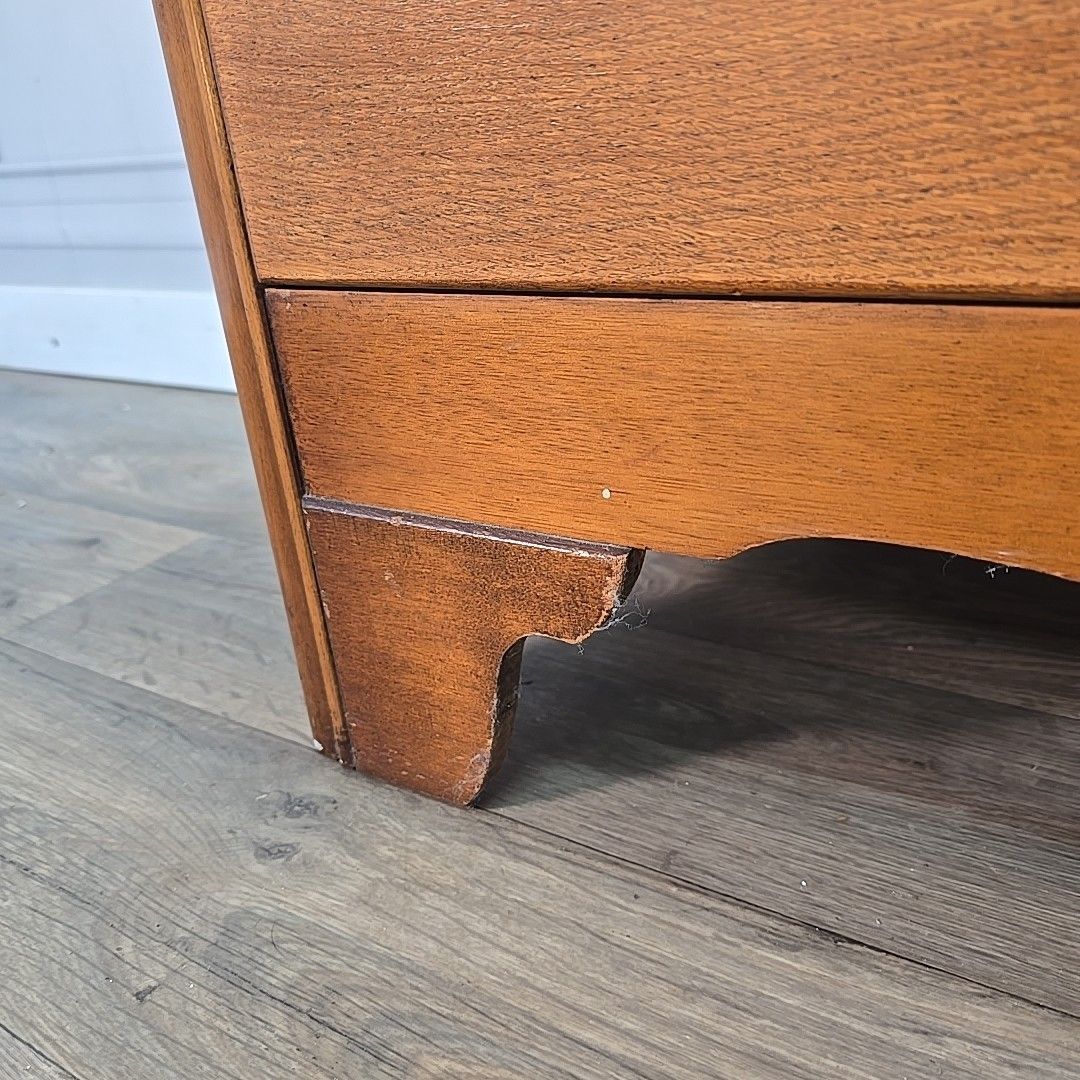 photo for sale Retro Chest Of Drawers Vintage Oak Wooden Bedroom Storage Commode Mid Century