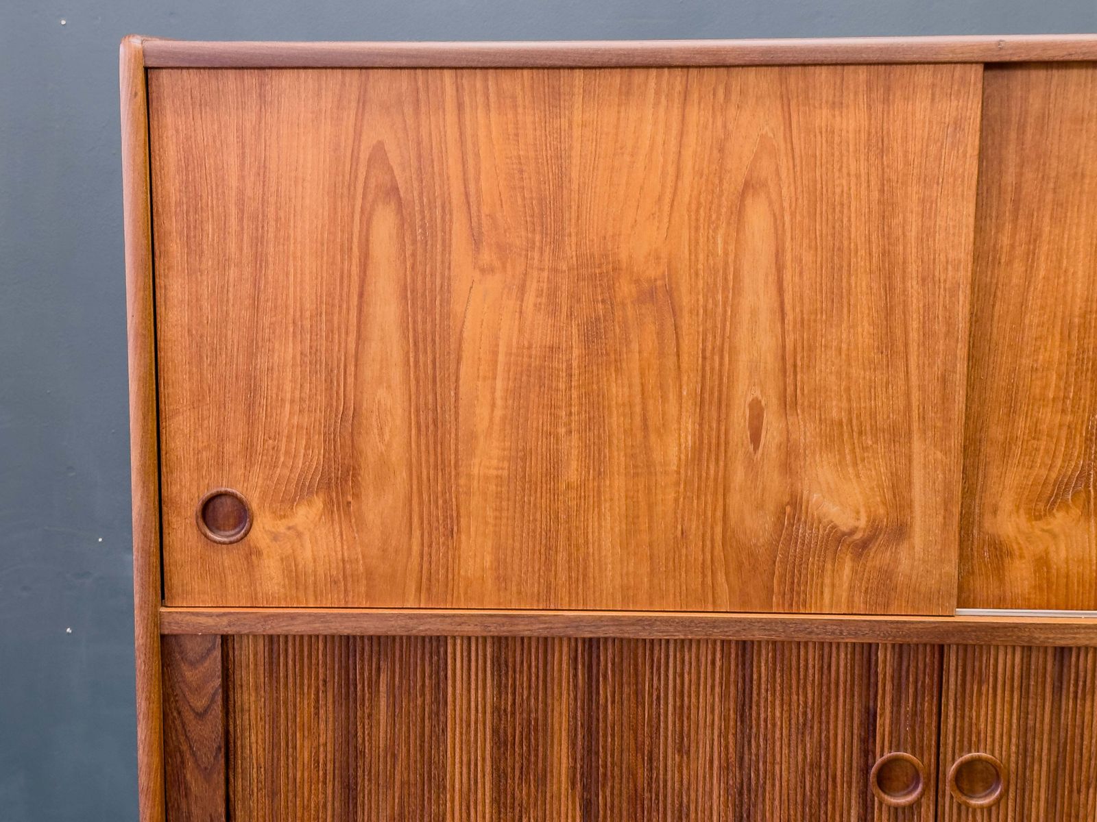 Furniture Johannes Andersen Teak High Sideboard For Oy Wilh. Schauman photo