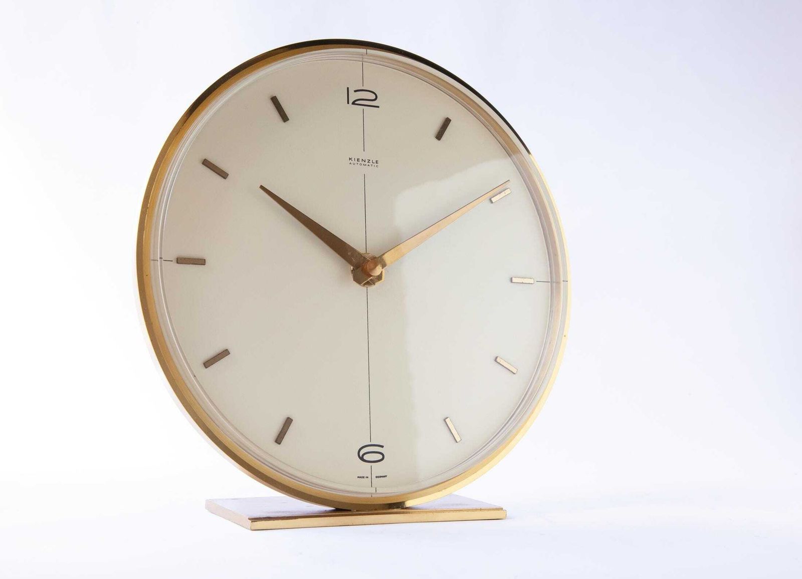 Kienzle bureauklok jaren 1960 – Mid-Century Modern – Messing – Duitsland – Junghans photo furniture