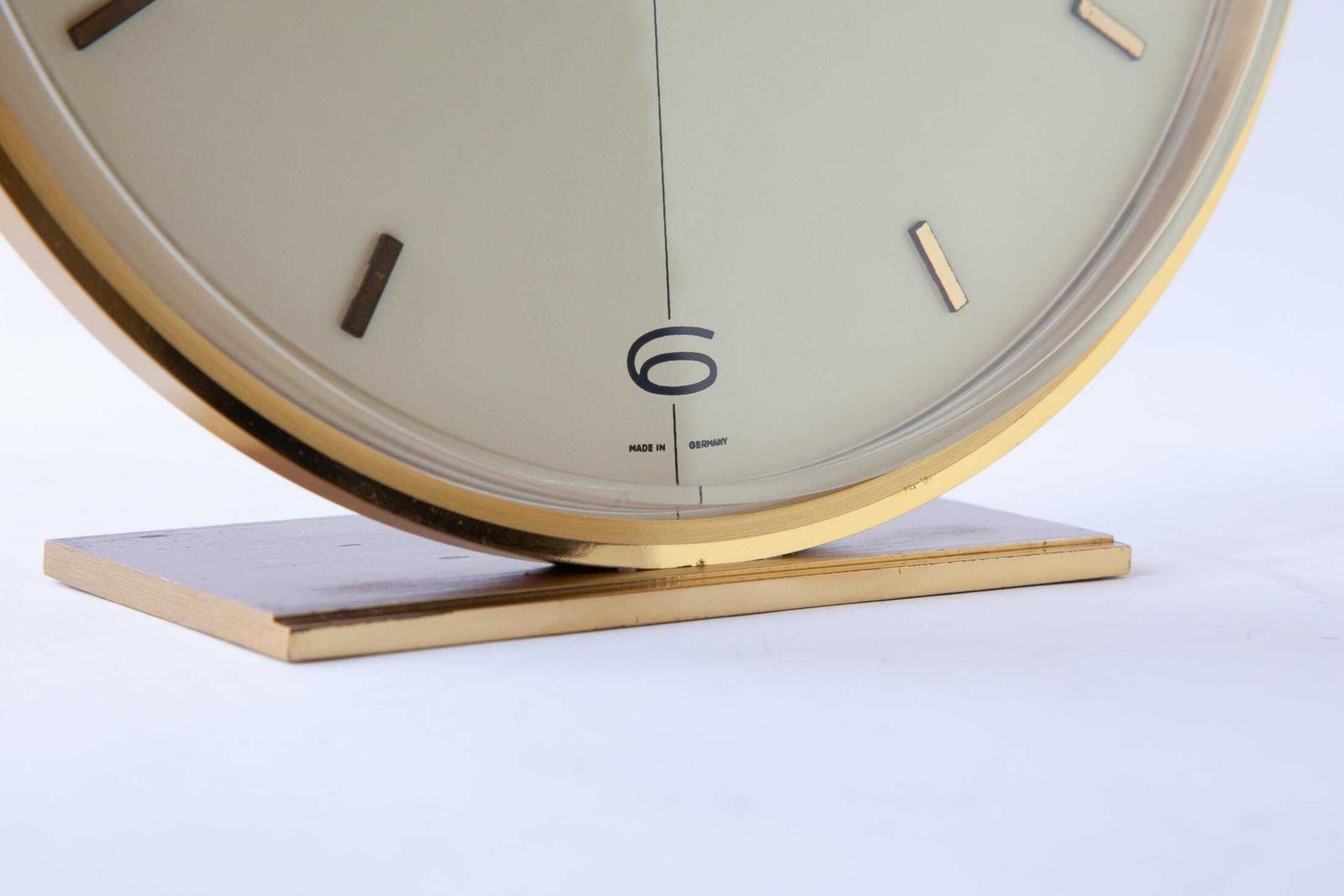 Kienzle bureauklok jaren 1960 – Mid-Century Modern – Messing – Duitsland – Junghans photo Woonaccessoires