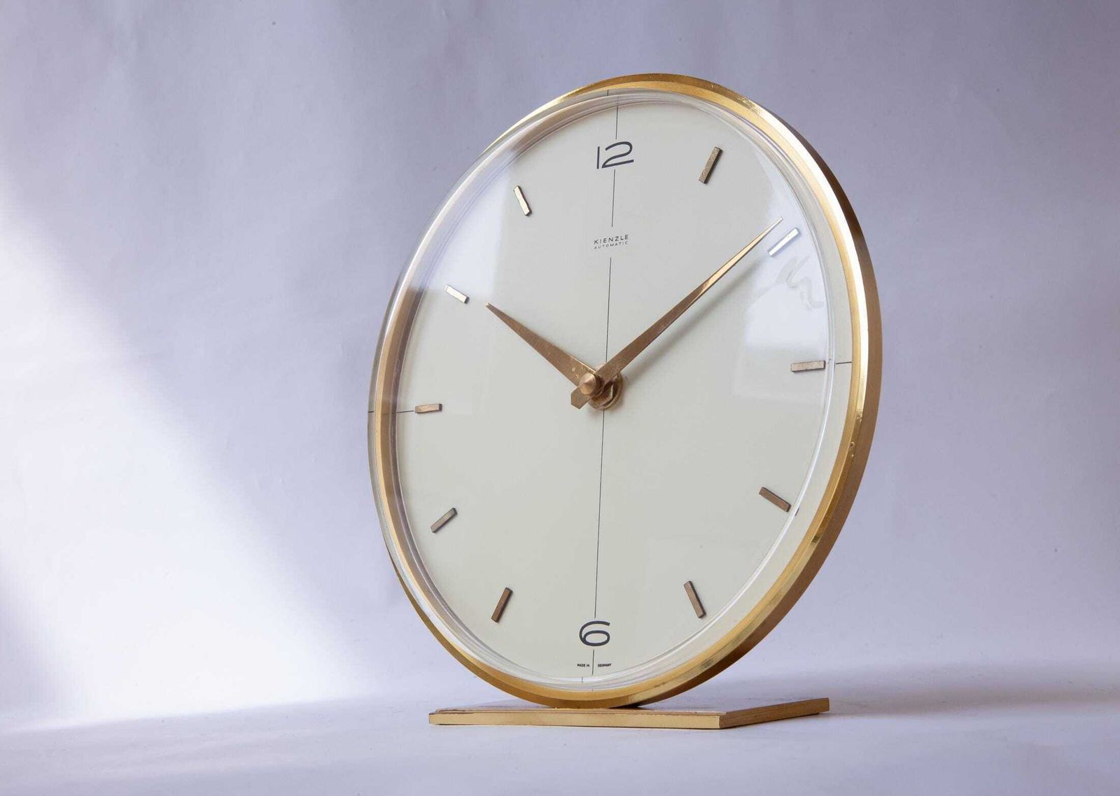 Kienzle bureauklok jaren 1960 – Mid-Century Modern – Messing – Duitsland – Junghans photo buy