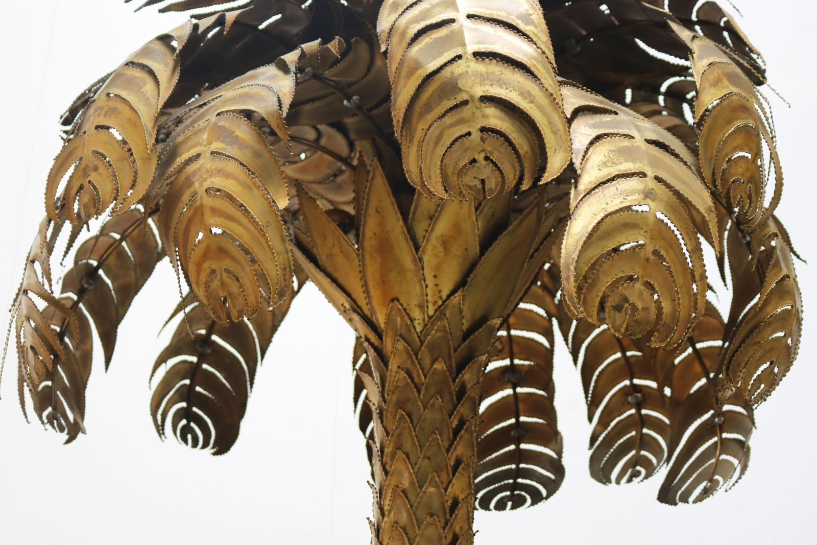 Grote 195 Cm Palmboom Vloerlamp Van Christian Techoueyres Voor Maison Jansen, Jaren 1970 photo vinterior