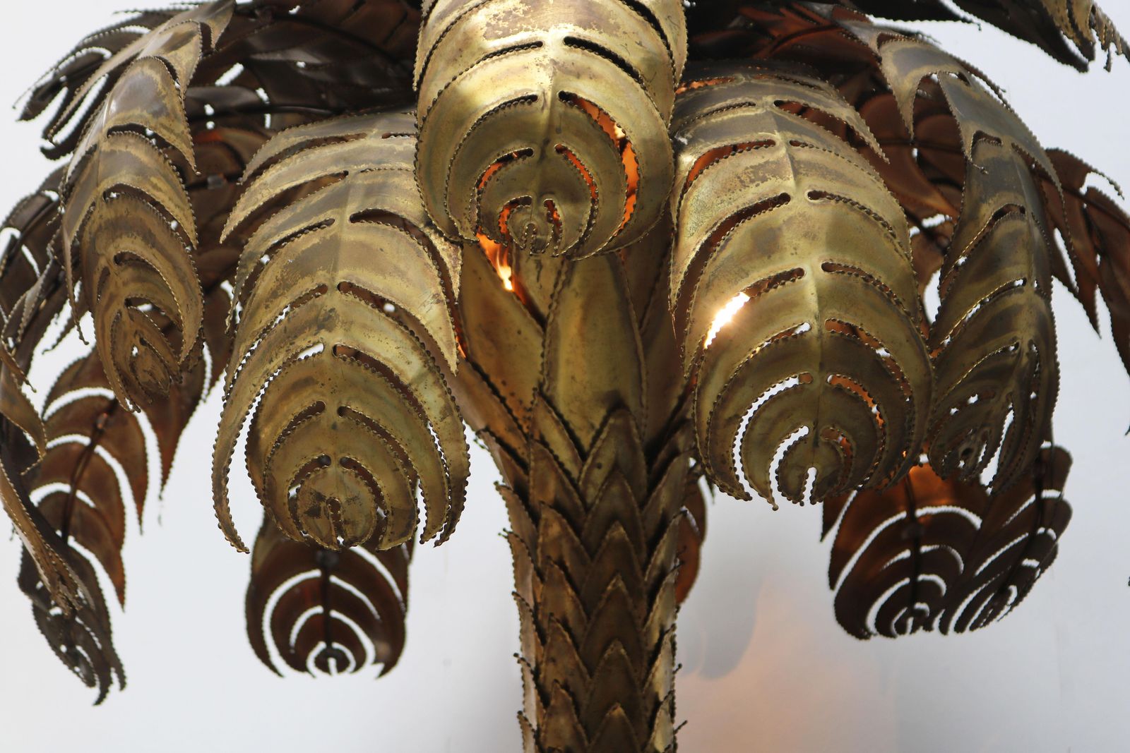 15541.0 Grand lampadaire Palmier 195 cm, par Christian Techoueyres pour Maison Jansen, 1970 photo