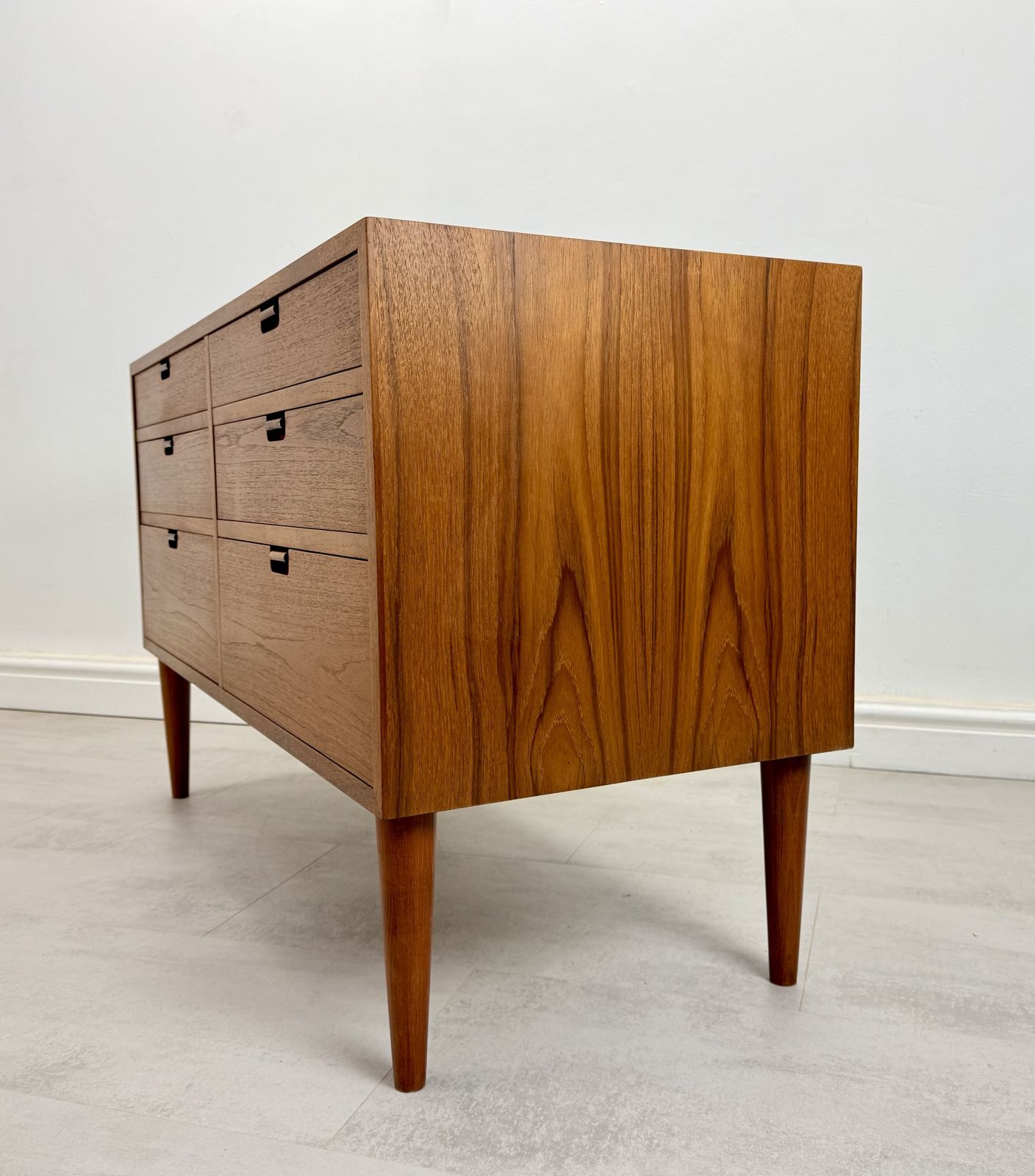 Danish Teak Chest Of Drawers photo vintage