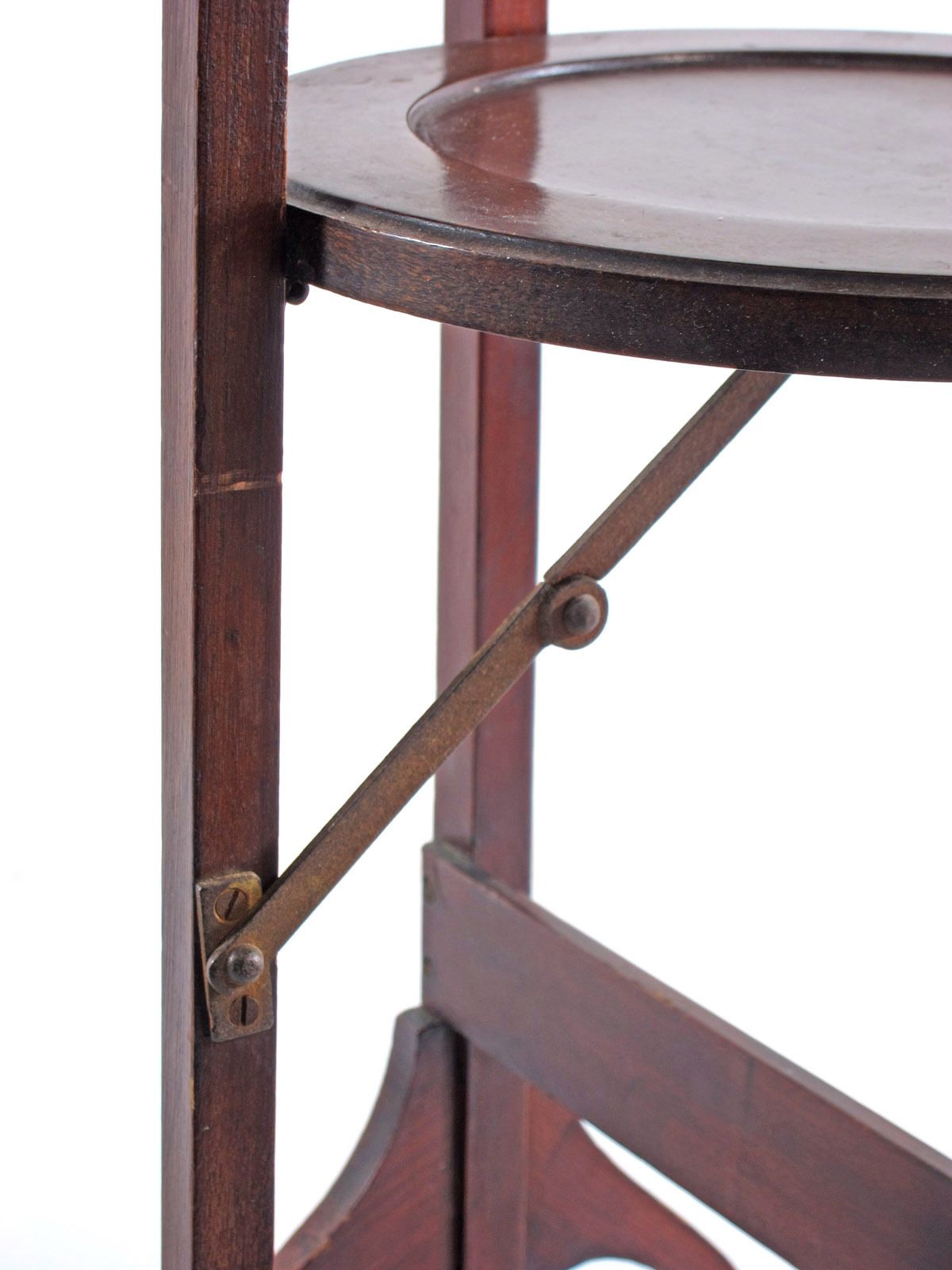 Mahogany Vintage Jugendstil Antique High Tea Cake Stand 19th Century photo for sale
