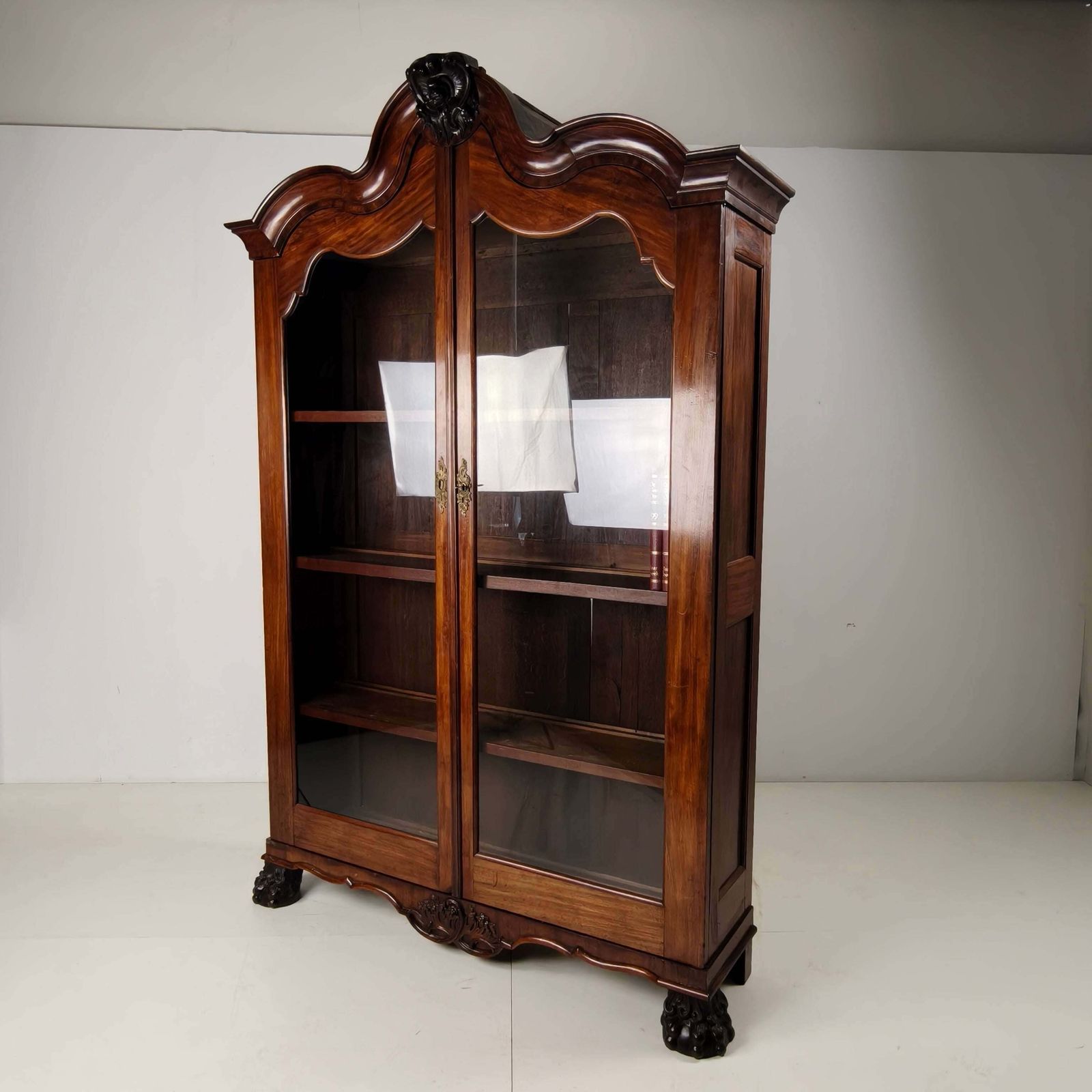 Furniture 18th Century Dutch Bookcase / Display Cabinet, Circa 1760–1780 photo