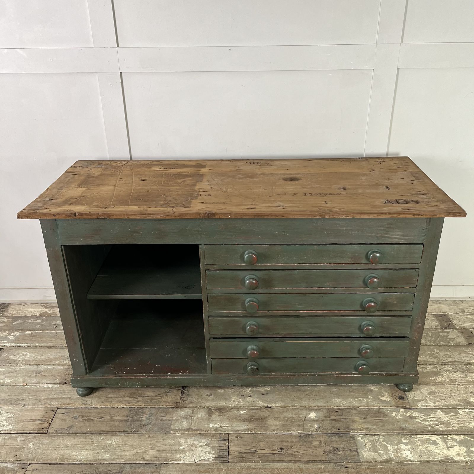 Antique Pine Artists Chest Of Drawers photo Furniture