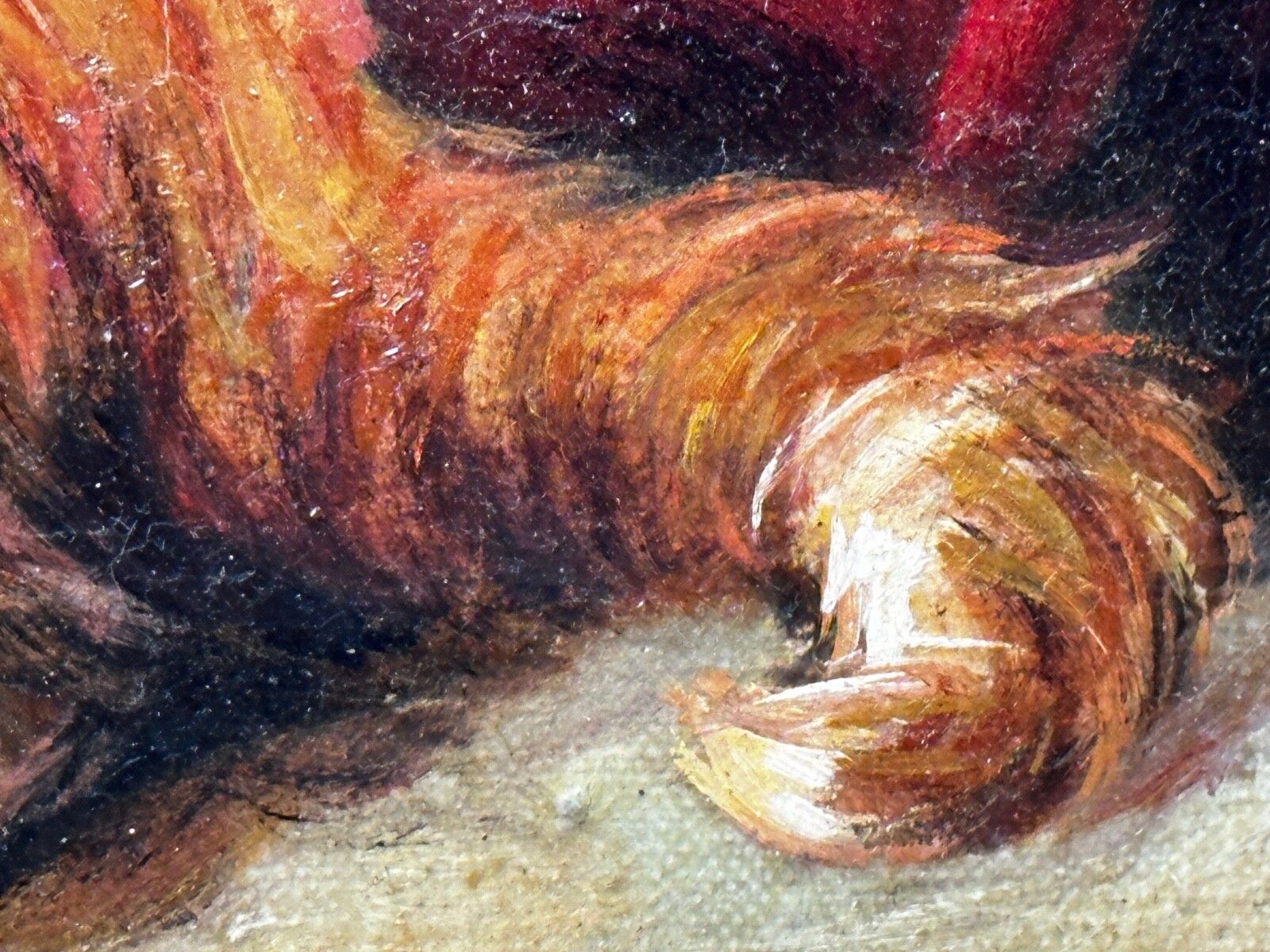 Kunst Olieverfschilderij Kitten Patience Hunting Fly, Francisco José Domingo Y Marqués photo