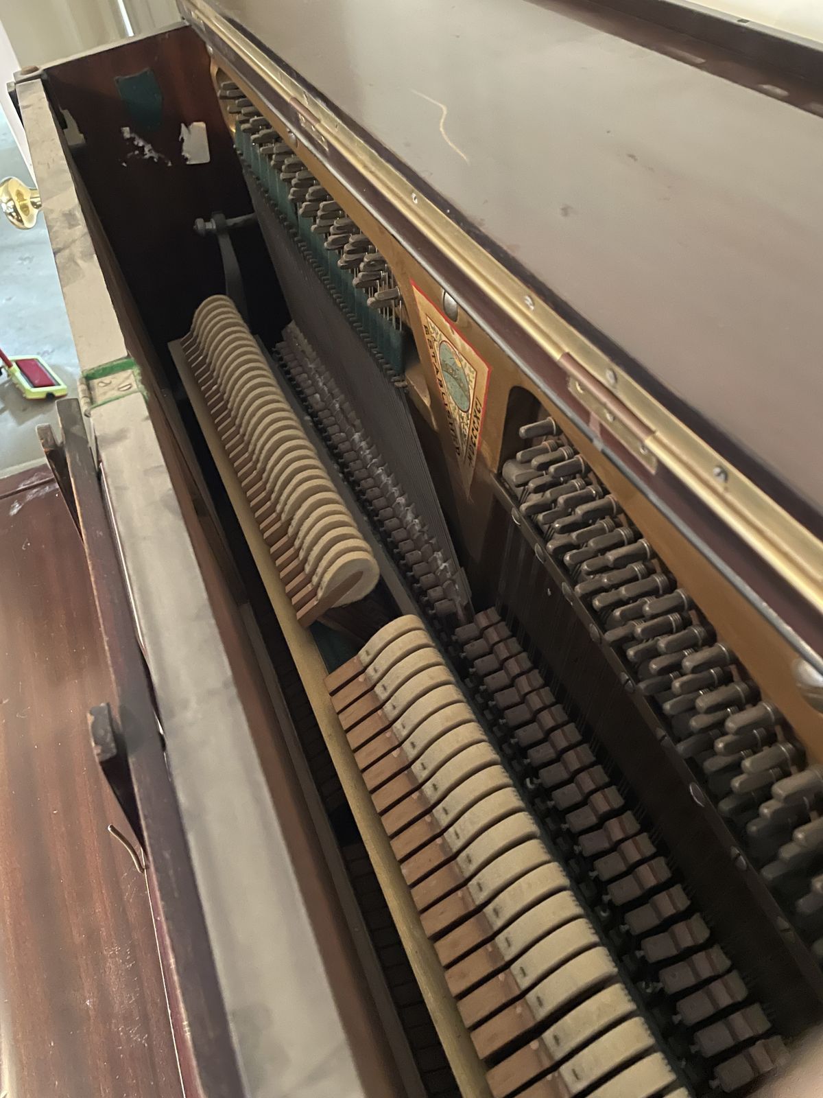 T.G. Payne Edwardian Mahogany Upright Piano – London, C.1905 (Working) photo Home Decor