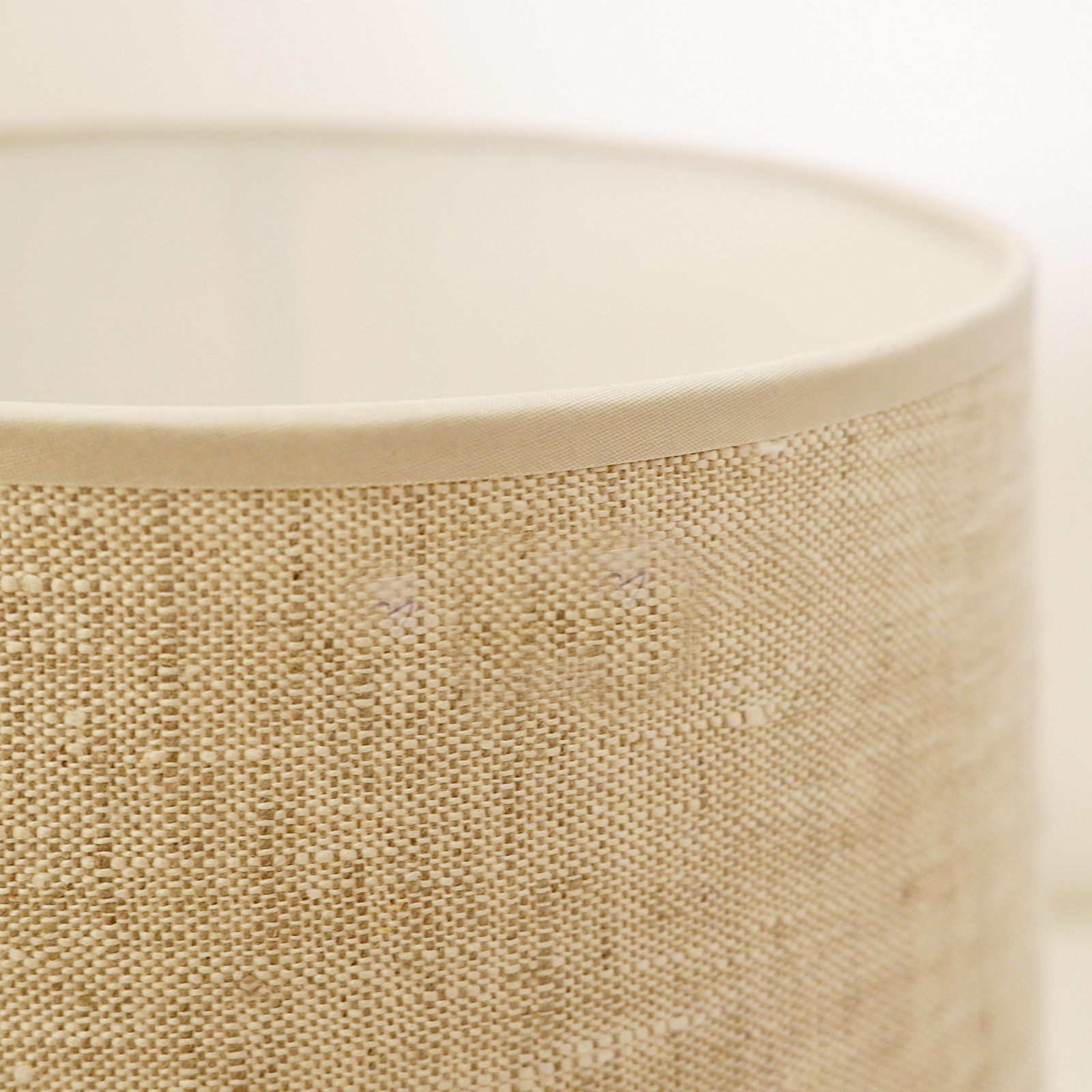 Pair Of French Stone Lamps, 1970s   New Linen Lampshade photo vintage