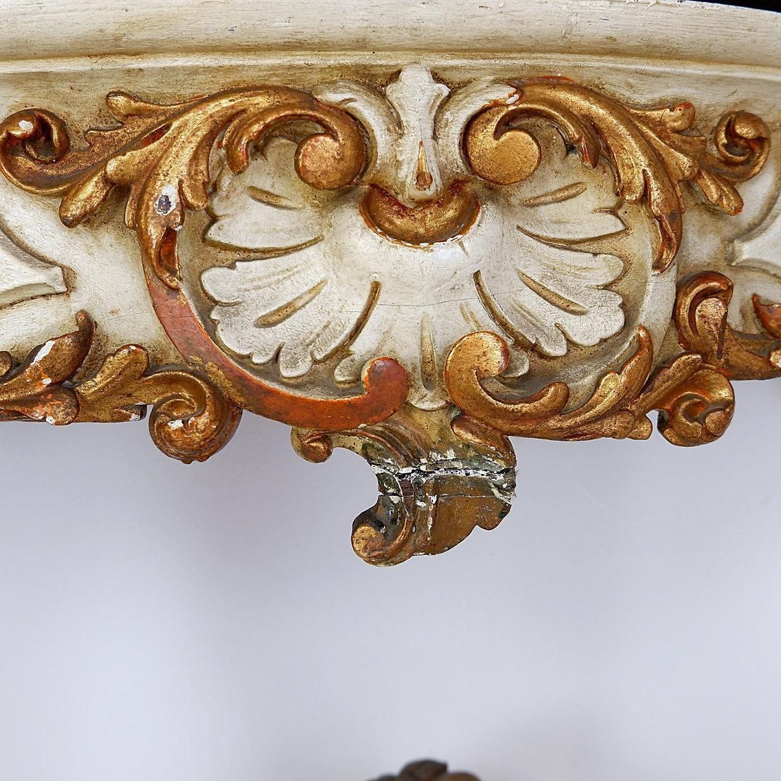 19th Century Italian Louis XVI Style Carved Wood Console Planter photo 1643.0
