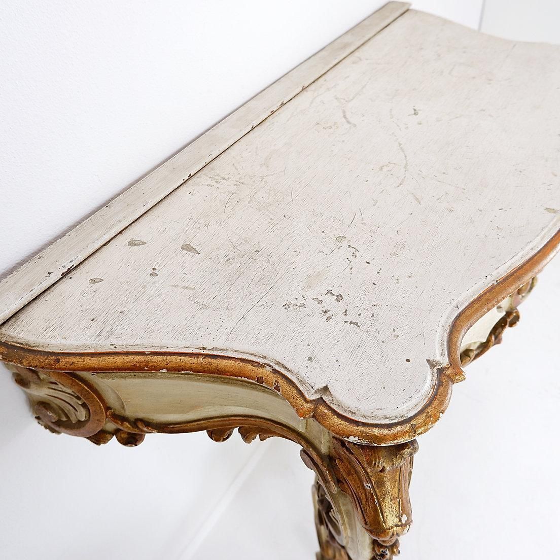 19th Century Italian Louis XVI Style Carved Wood Console Planter photo buy