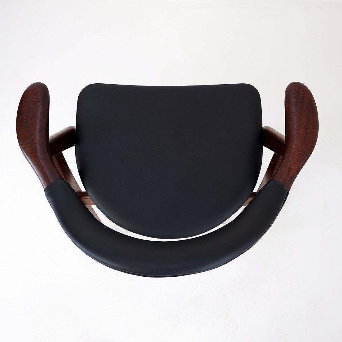 "Cow Horn" Chairs By Tijsseling Meubelfabriek, Netherlands 1960   Set Of 4 photo 3024.0