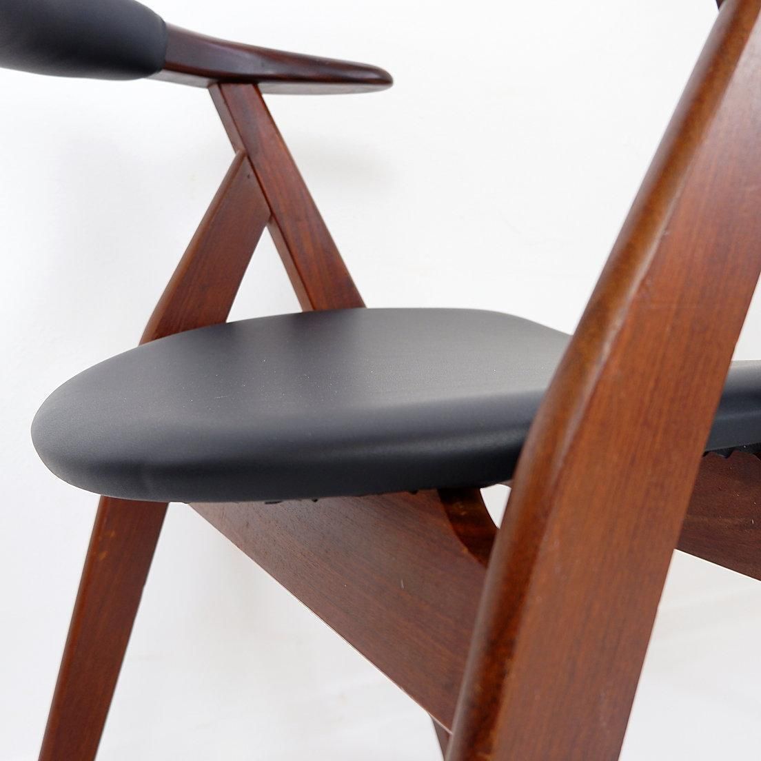 photo for sale "Cow Horn" Chairs By Tijsseling Meubelfabriek, Netherlands 1960   Set Of 4