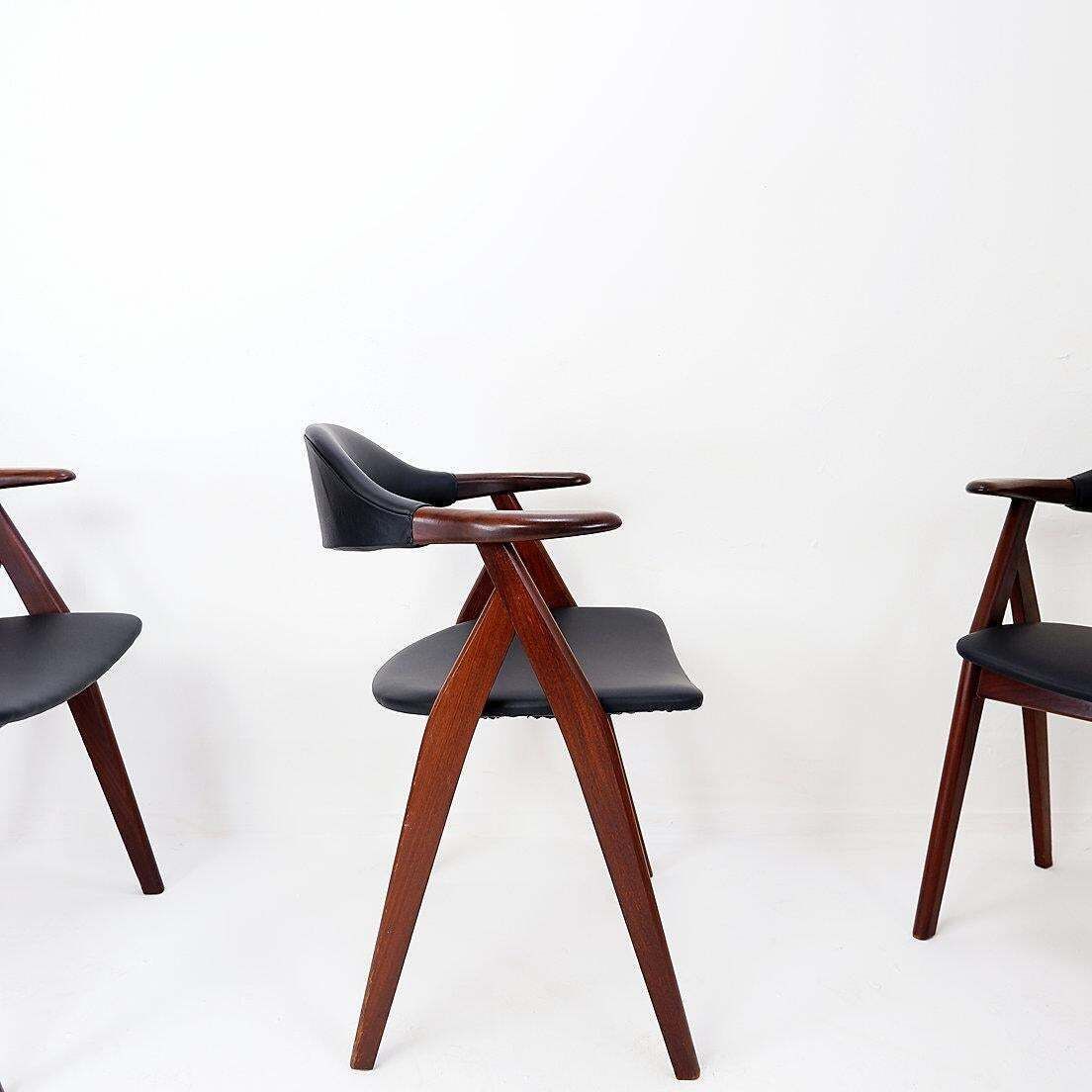 photo buy "Cow Horn" Chairs By Tijsseling Meubelfabriek, Netherlands 1960   Set Of 4