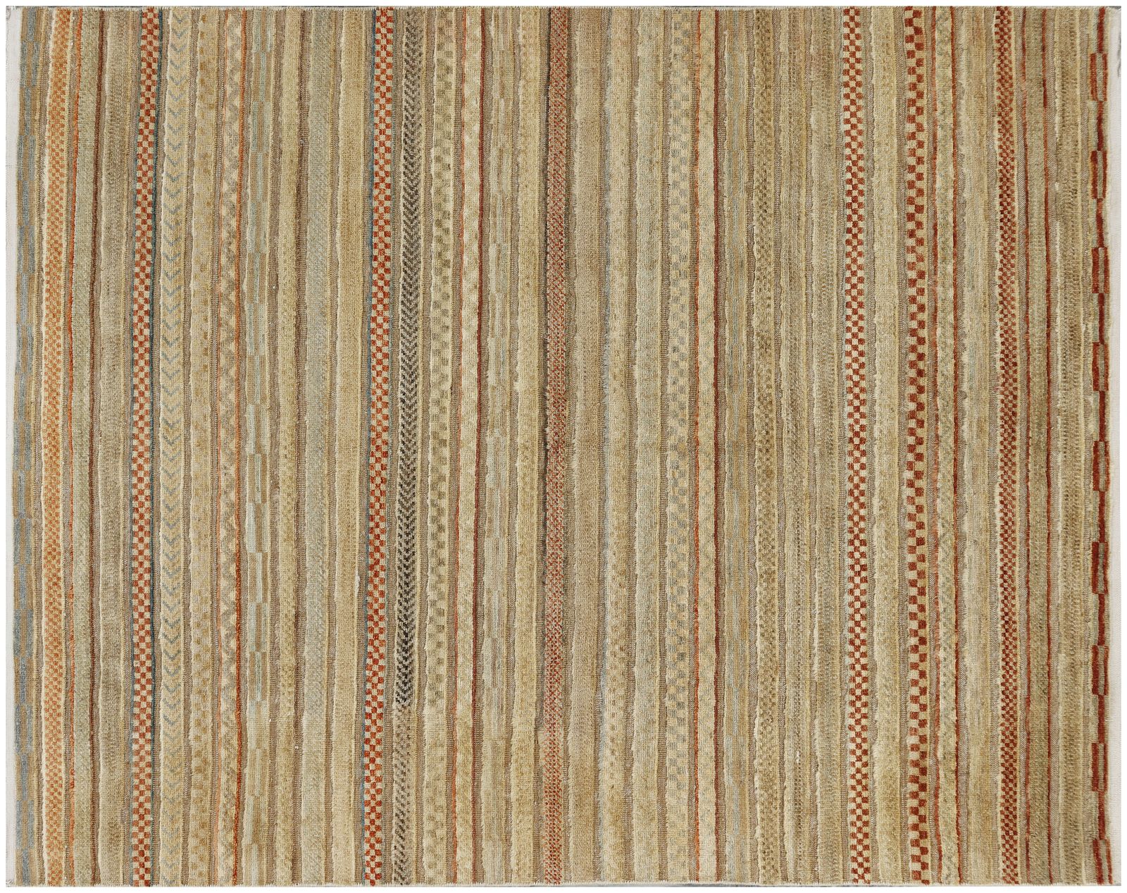 Hand Knotted Afghan Khorjin 150x190 Cm | Vintage Tribal Multicolour Wool Carpet photo buy