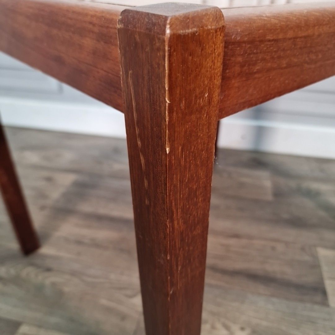 photo furniture Retro Vintage Coffee Table Mid Century Danish Teak Tiled Top Wooden Scandi Mcm