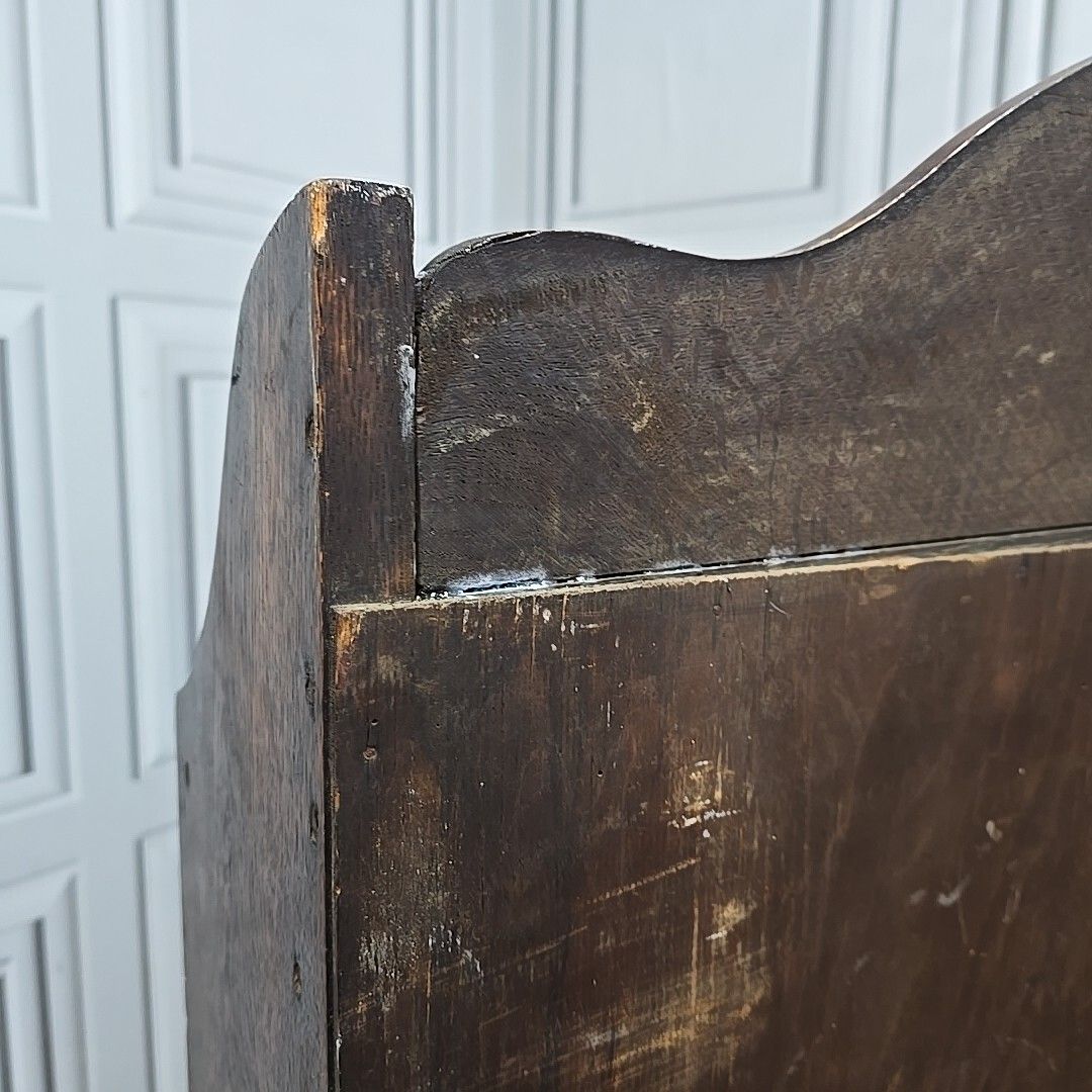 photo buy Antique Bookcase Shelf / Shelves Vintage Solid Oak Wooden Dome Top Freestanding