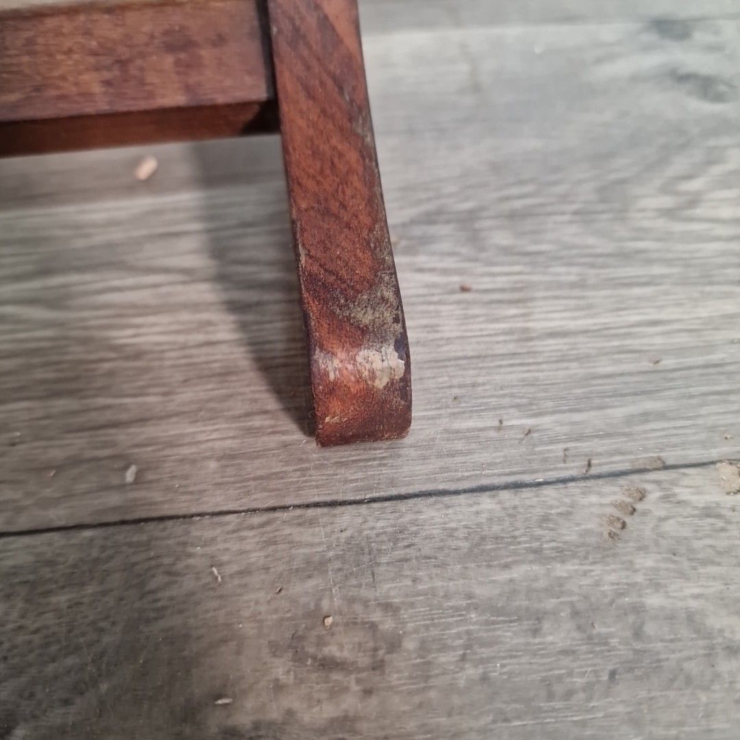 photo furniture Vintage Meredew Folding Table Teak Veneer Mid Century Occasional Side Lamp Retro