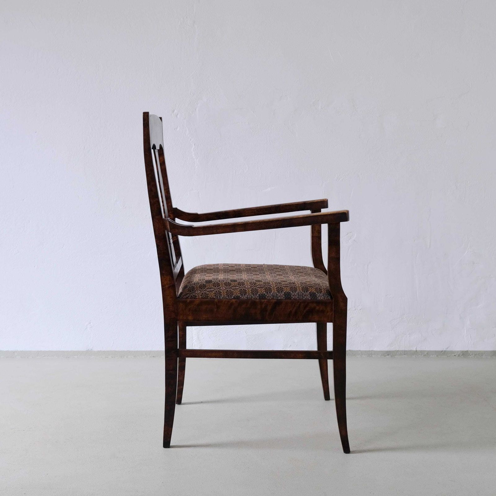 Biedermeier Satijnberk Fauteuils | Zweden | Set van 2 photo vinterior